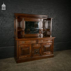 Late 19th Century Arts & Crafts Solid Oak Sideboard with Liberty Styling