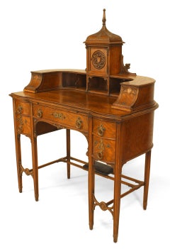 American Victorian Gothic Revival "Carlton House" Desk
