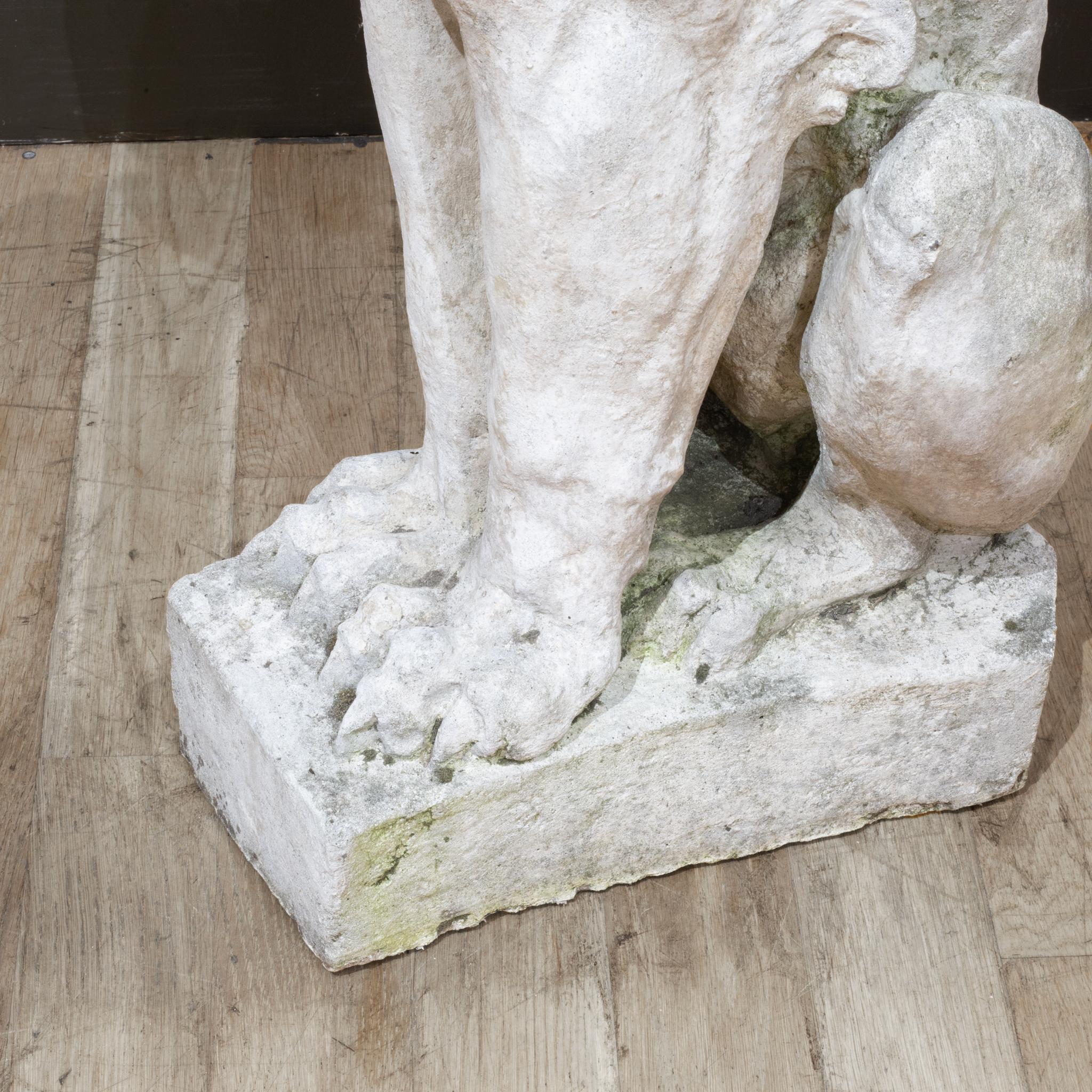 Late 19th c. Cast Stone Griffin Sculpture c.1899 im Angebot 2