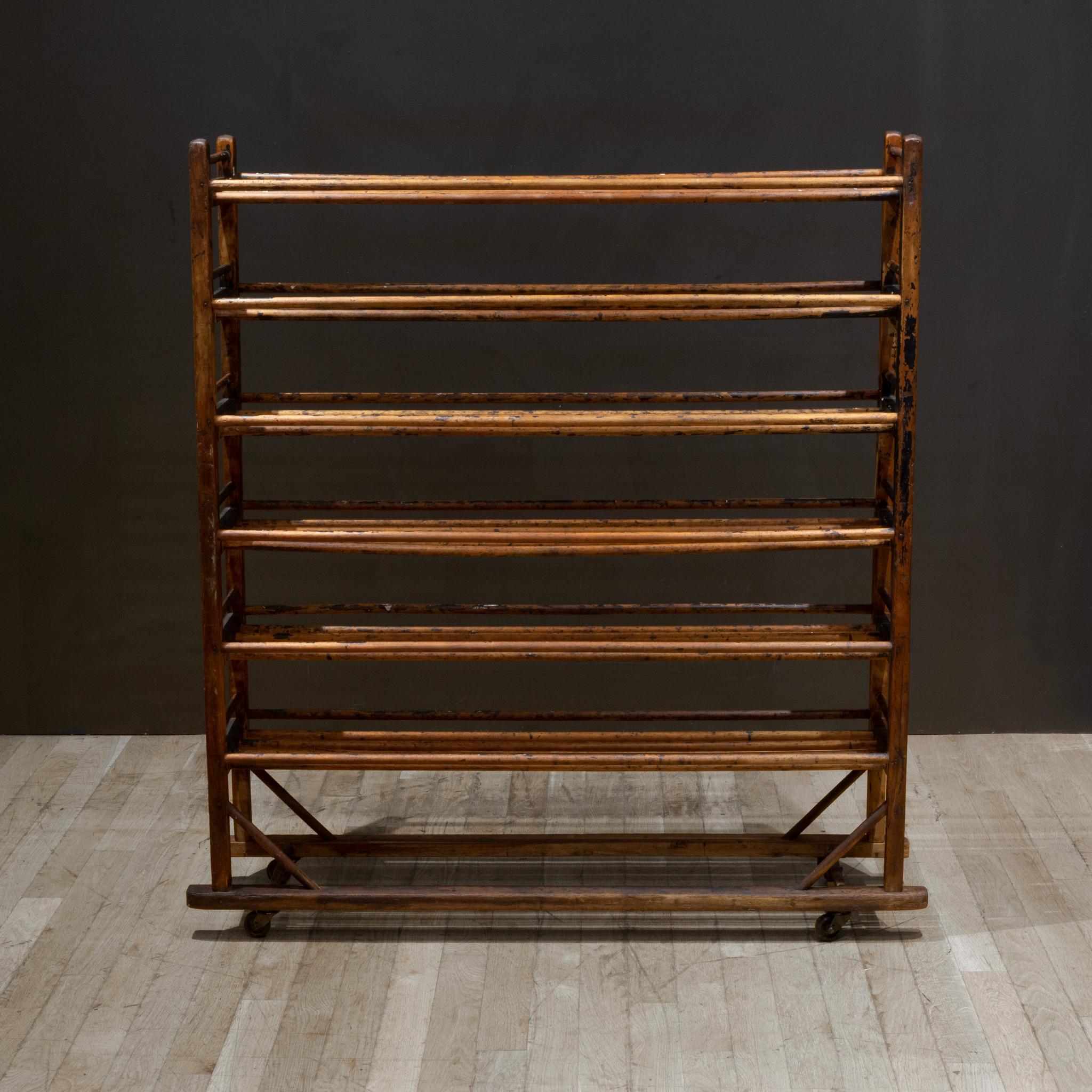 American Late 19th c./Early 20th c. Cobbler's Factory Shoe Rack c.1880-1920 For Sale