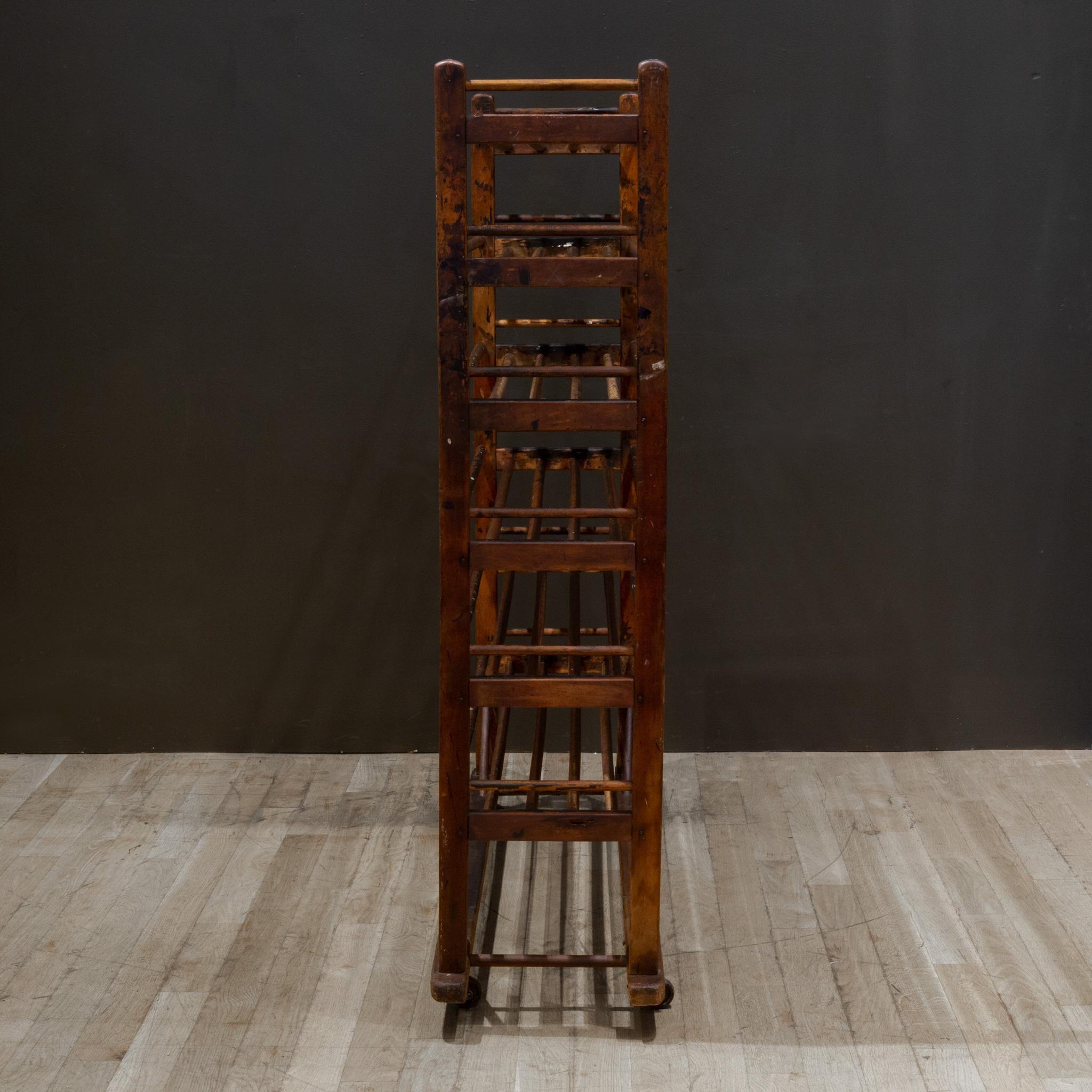 Late 19th c./Early 20th c. Cobbler's Factory Shoe Rack c.1880-1920 In Good Condition For Sale In San Francisco, CA