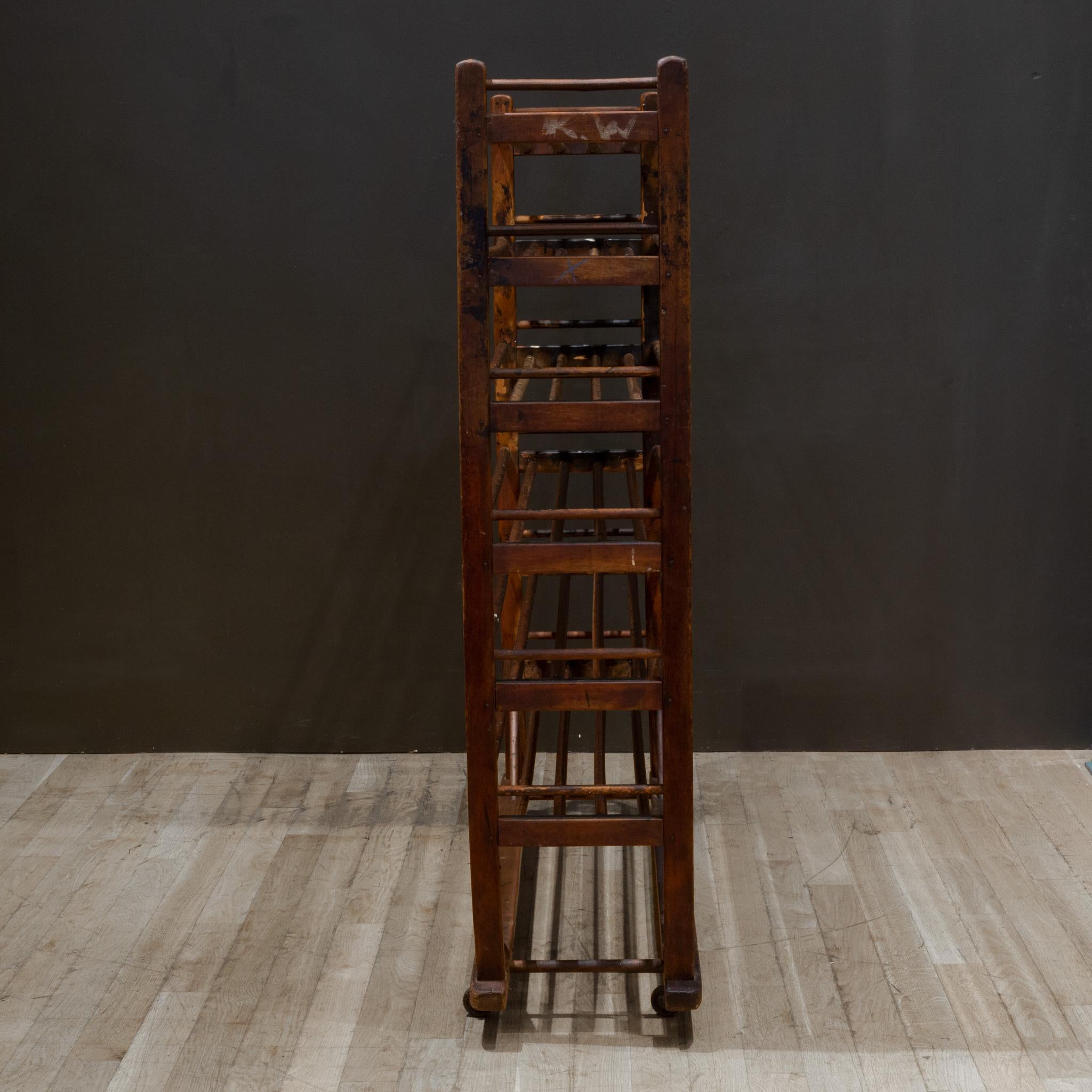 19th Century Late 19th c./Early 20th c. Cobbler's Factory Shoe Rack c.1880-1920 For Sale