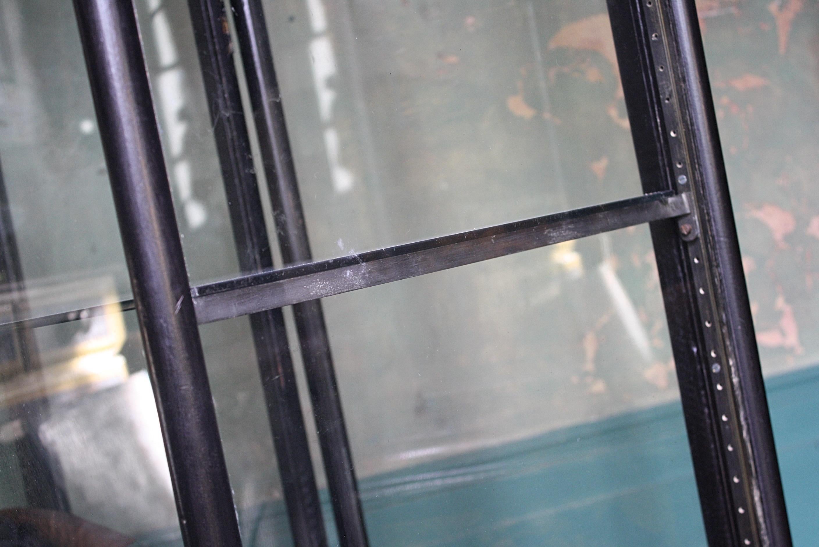 Ebonized and Gilt Shop Display Cabinet Vitrine, Frederick Sage, London 1