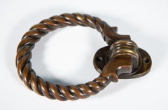 Late 19th Century English Heavy Bronze Door Knocker
