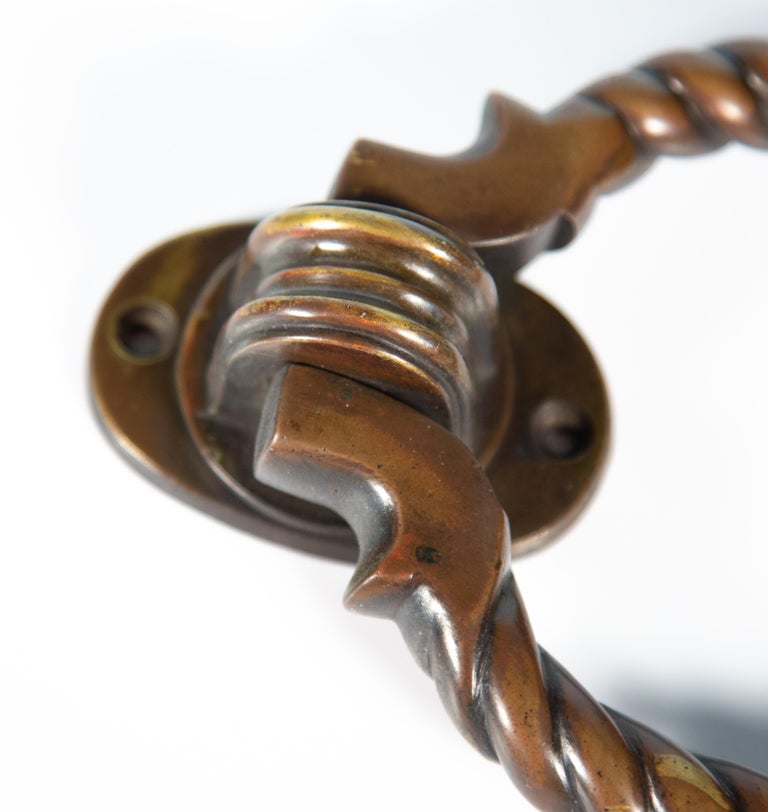 Late 19th Century English Heavy Bronze Door Knocker at 1stDibs