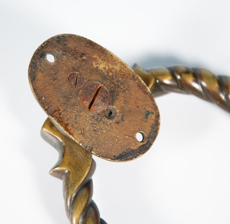 Late 19th Century English Heavy Bronze Door Knocker at 1stDibs