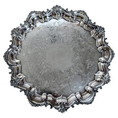 Late 19th c English S/P Tray Marked EPNS & a Standing Lion Passant In a Circle