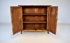 Armoire victorienne anglaise en bambou « Tortoise », fin du XIXe siècle