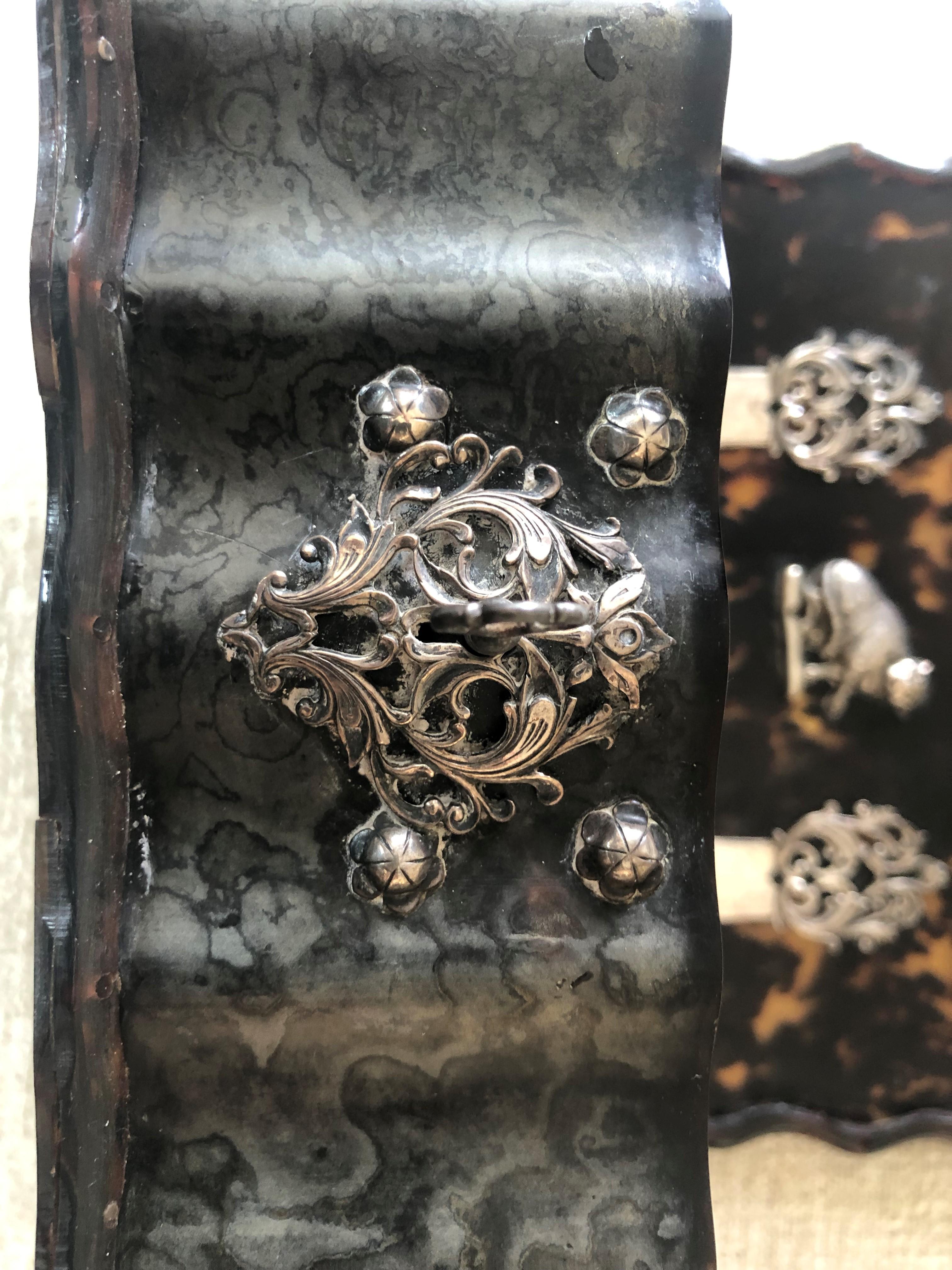 Late 19th Century Late 19th C Faux Tortoieiseshell Cigar Box