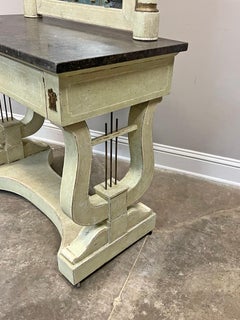 Late 19th C. French Directoire Style Painted Vanity