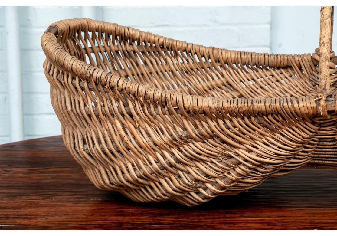 Late 19th Century French Double Grape Basket In Good Condition In Bridgeport, CT