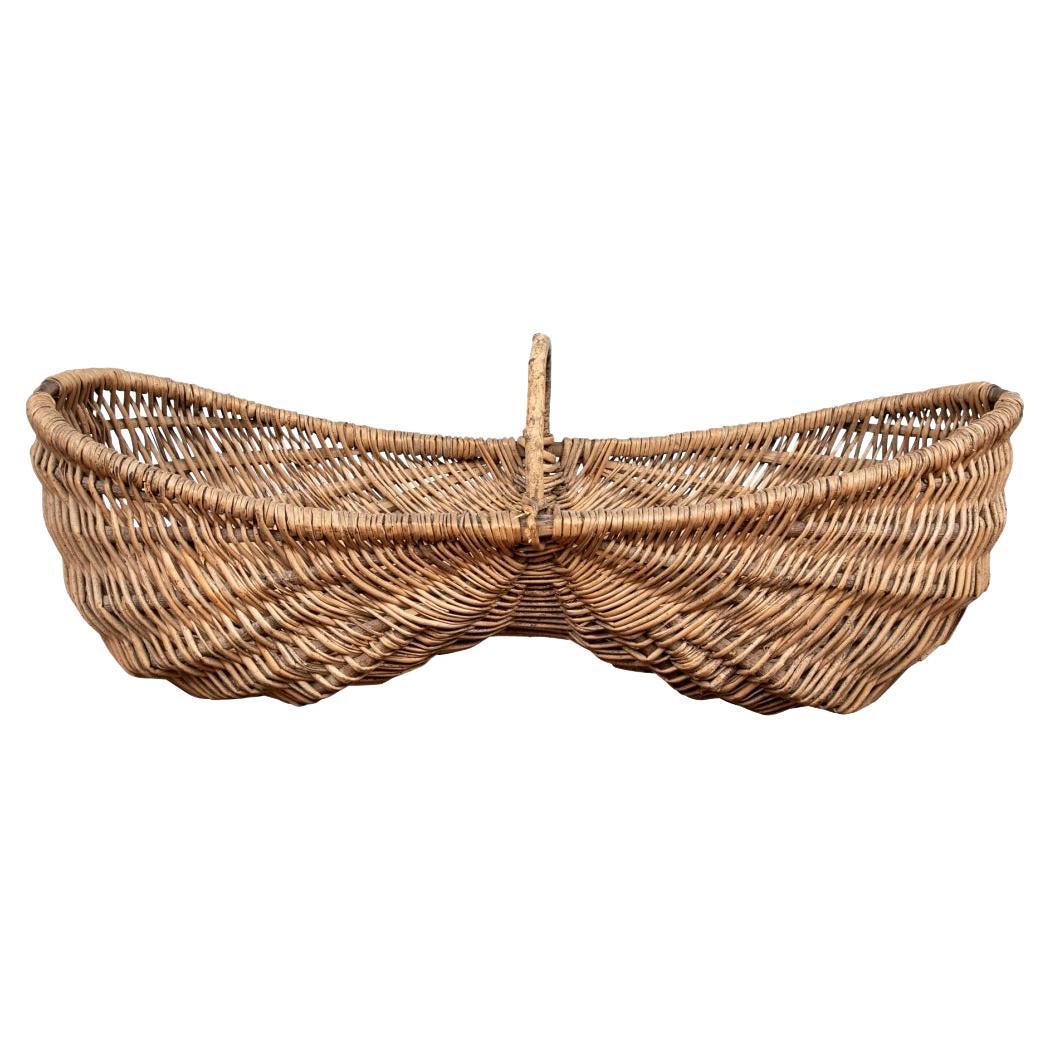 Late 19th Century French Double Grape Basket