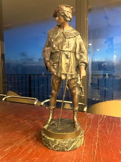 Late 19th c French Escholier Bronze by Emile -Louis Picault
