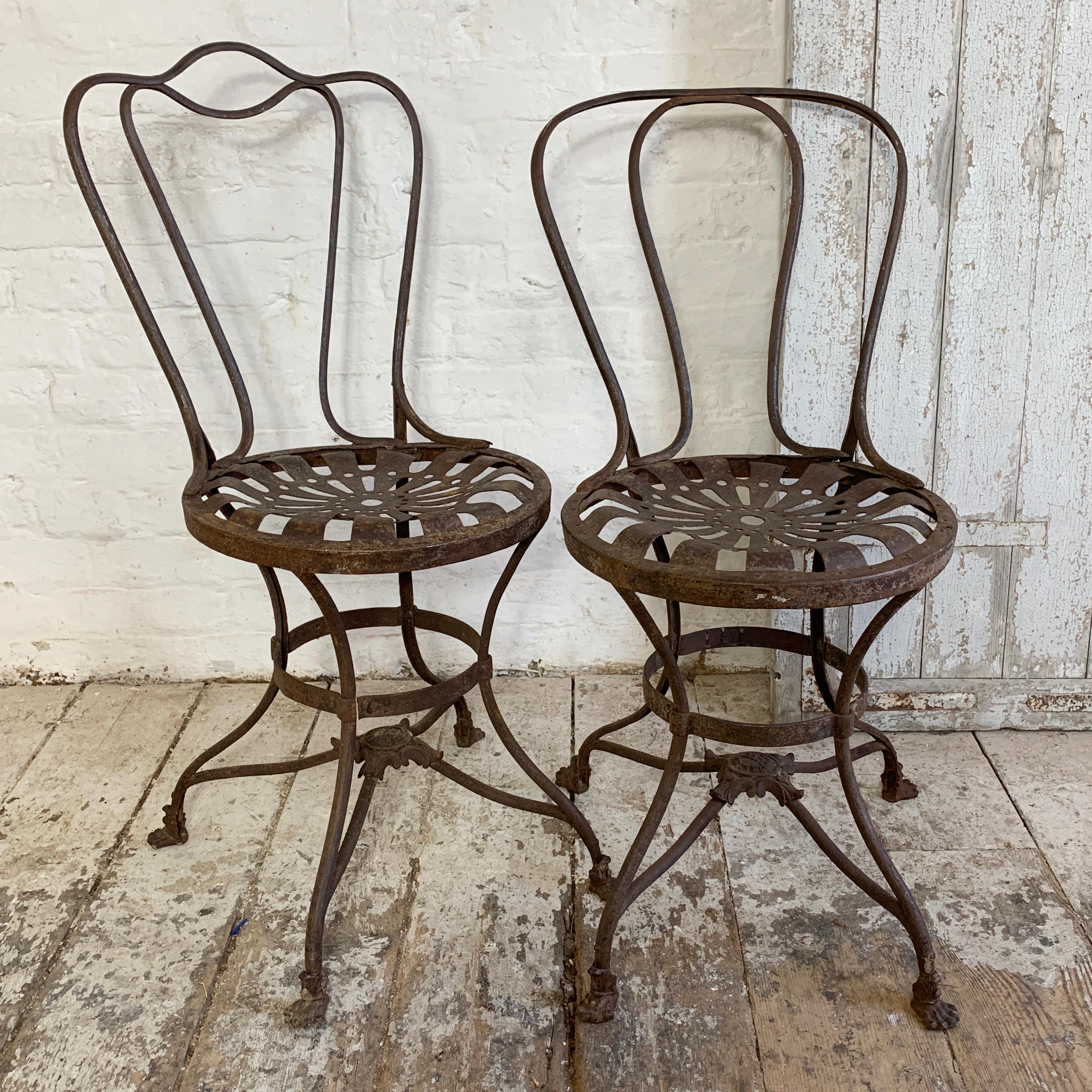 Late 19th Century French Grassin Arras Garden Chairs 1