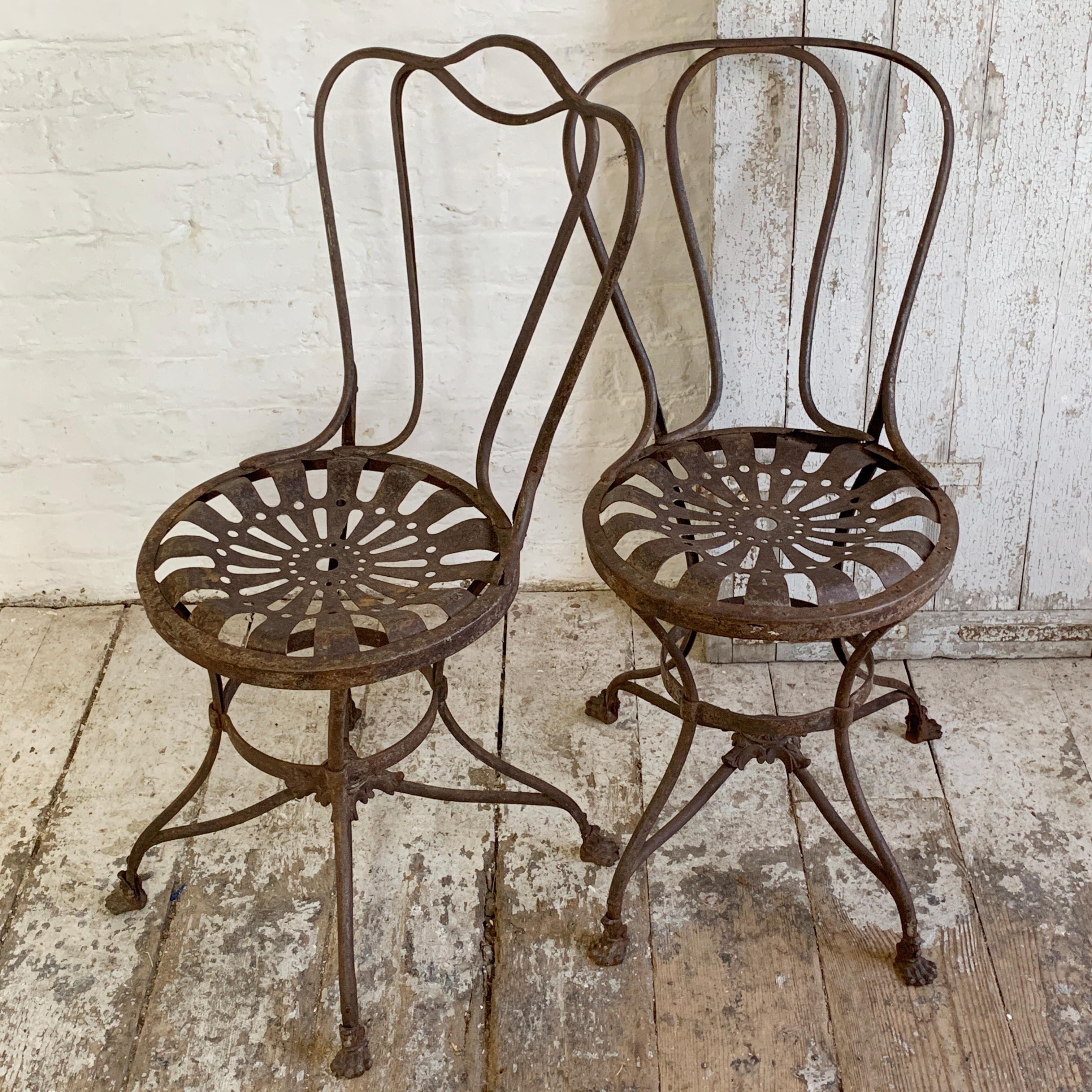 Late 19th Century French Grassin Arras Garden Chairs 3