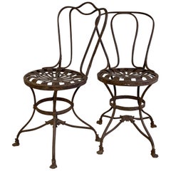 Late 19th Century French Grassin Arras Garden Chairs
