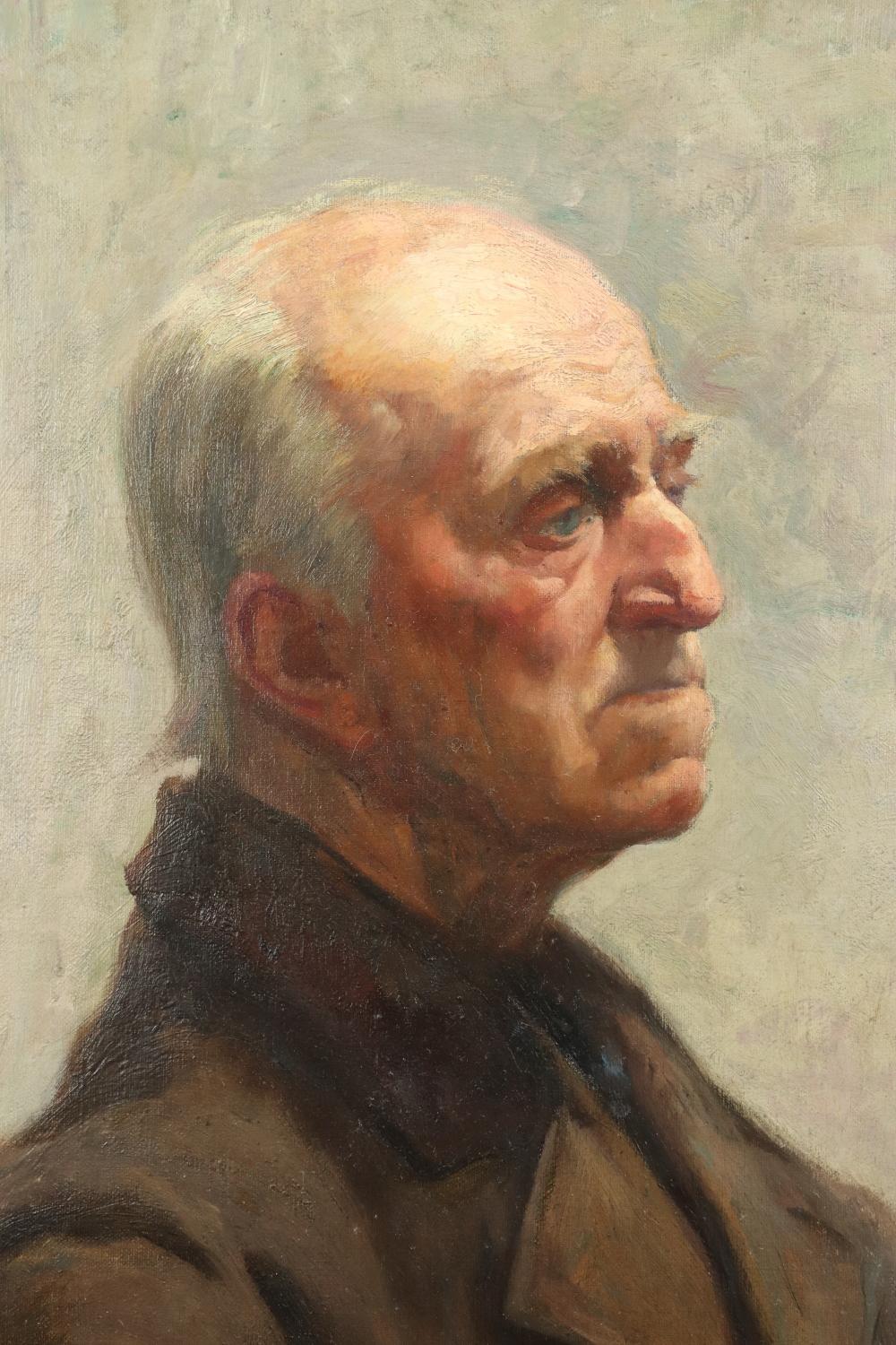 Französisches impressionistisches Porträt eines Gentleman des späten 19. Jahrhunderts, Öl auf Leinwand im Angebot 1