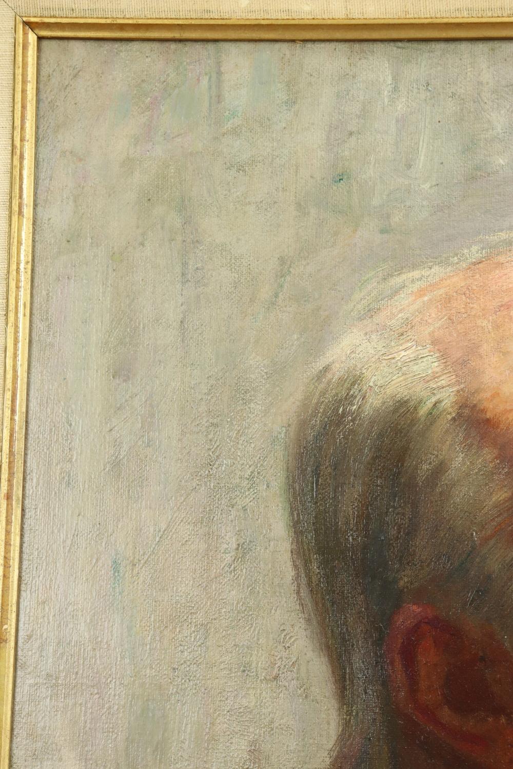 Französisches impressionistisches Porträt eines Gentleman des späten 19. Jahrhunderts, Öl auf Leinwand im Angebot 4