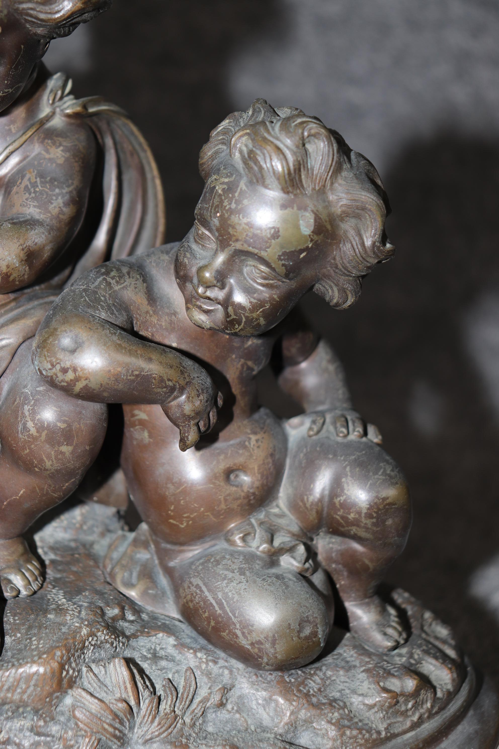 Lámpara de bronce estilo Luis XV de finales del siglo XIX firmado por Louis Sauvageau en venta 1