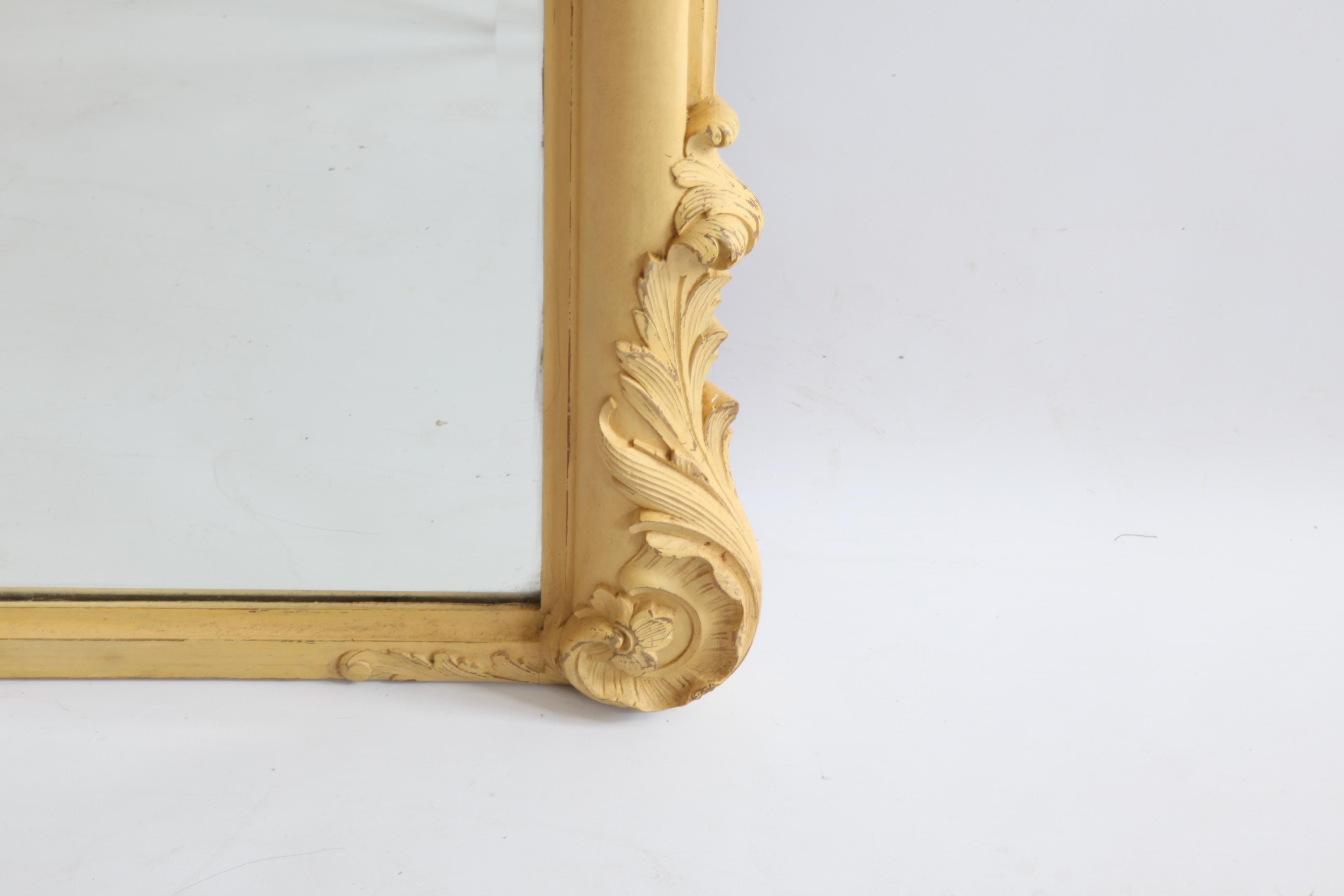Wood Late 19th Century French Rocaille Mirror For Sale