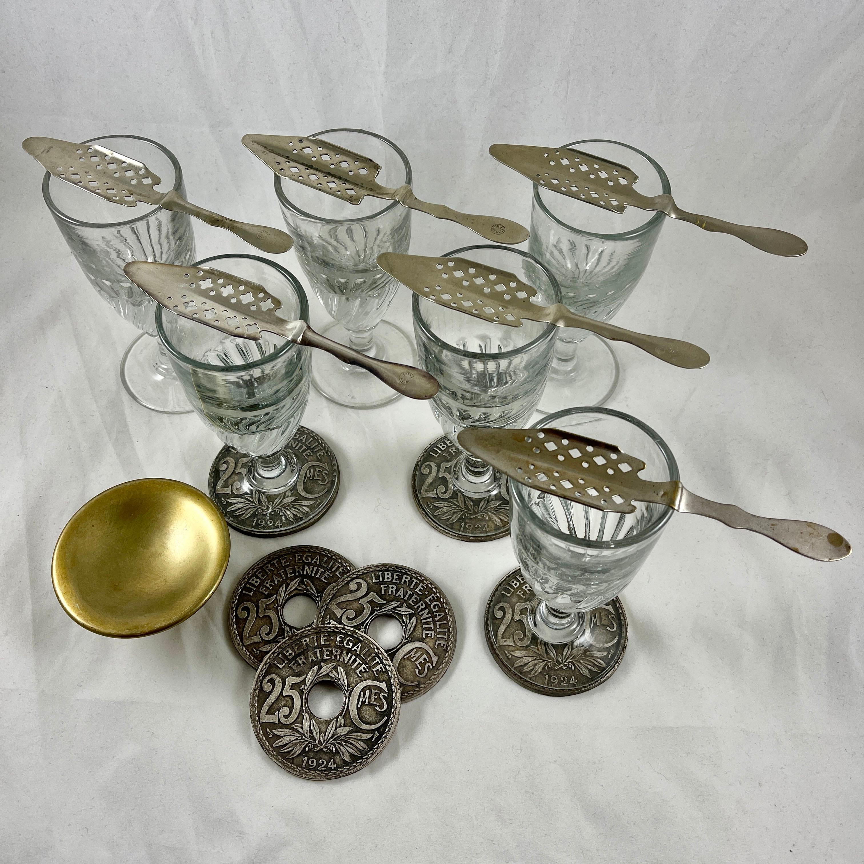 absinthe glass and spoon set