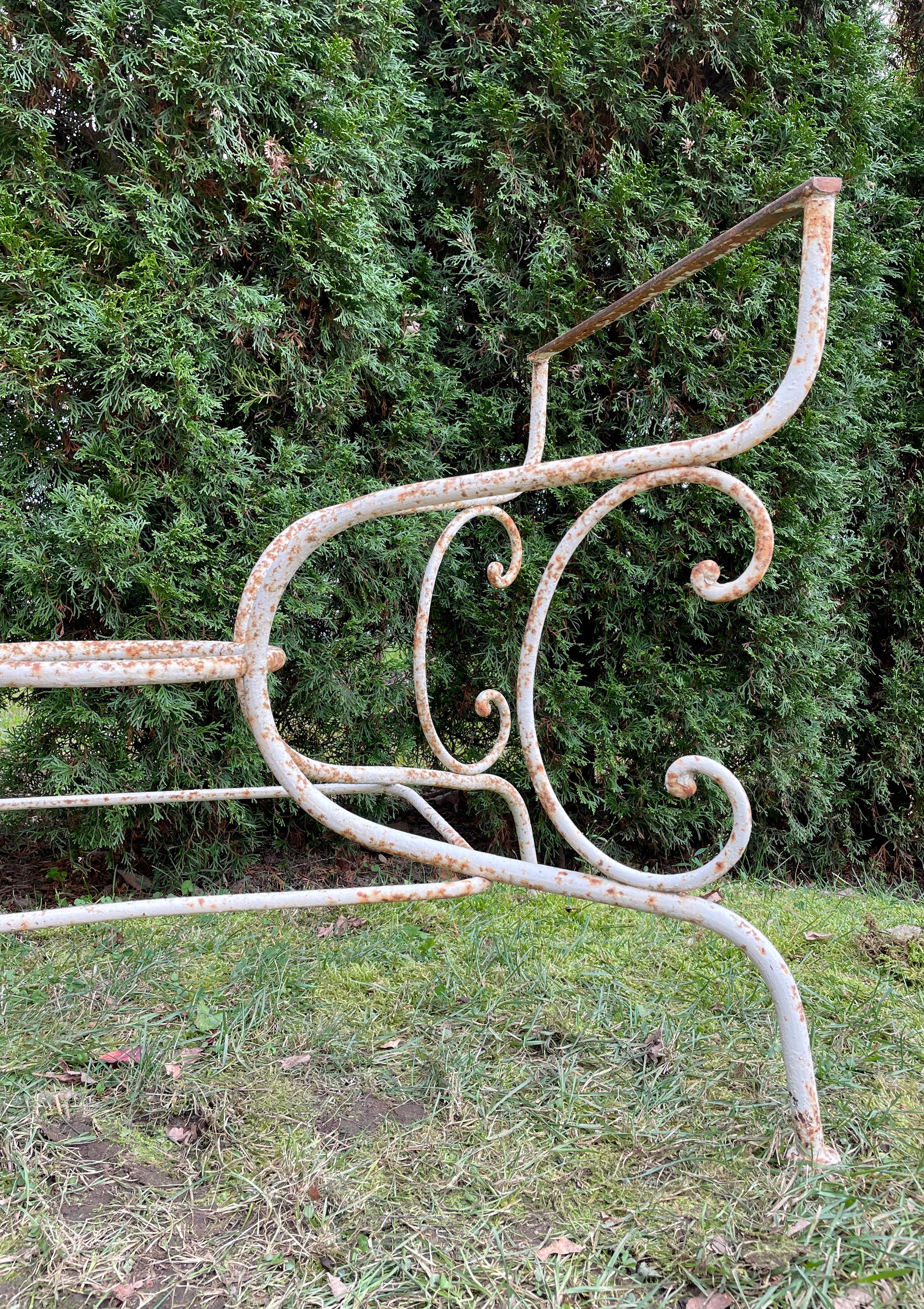 Late 19th C French Wrought Iron Dining Table Base For Sale 2