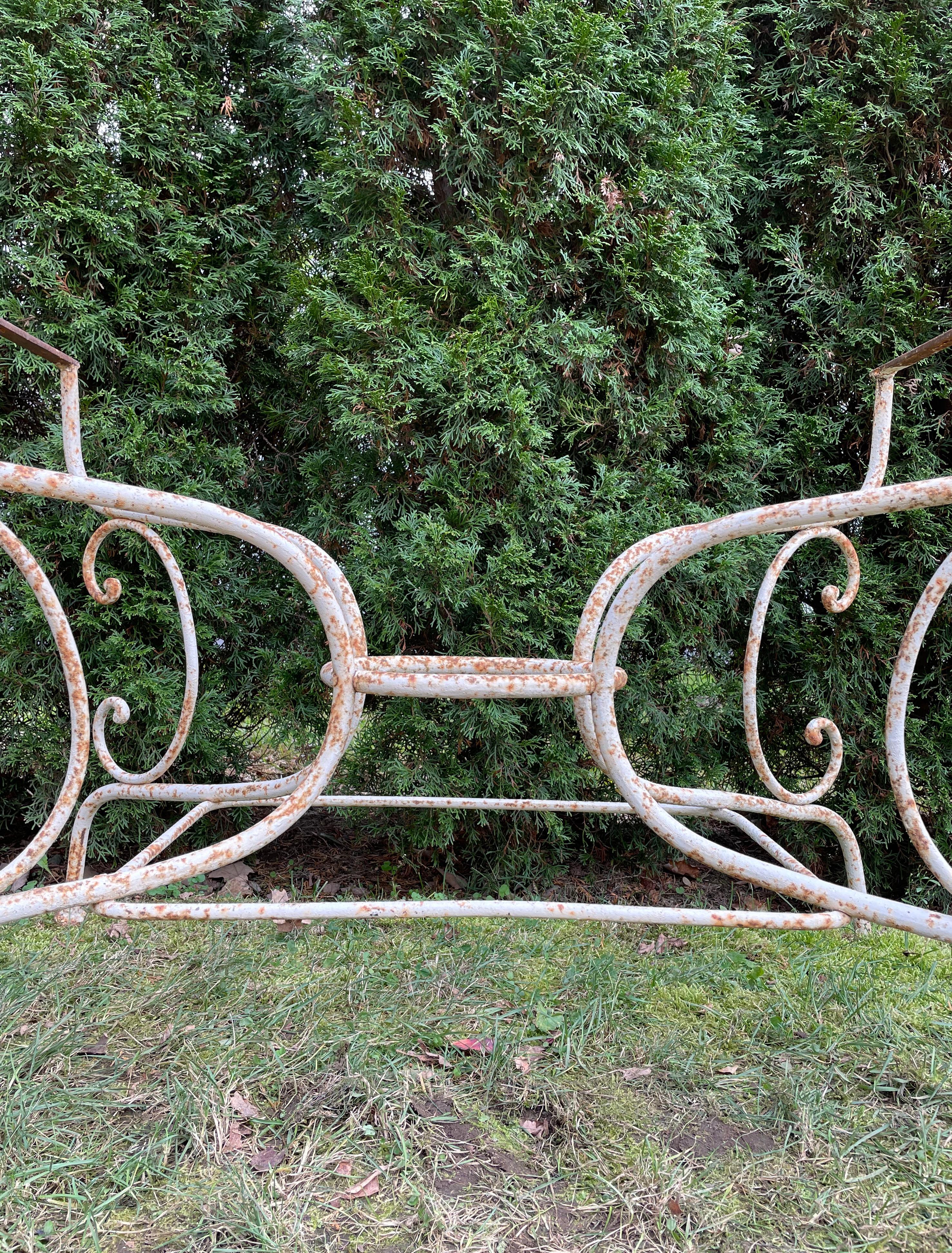 Late 19th C French Wrought Iron Dining Table Base For Sale 3