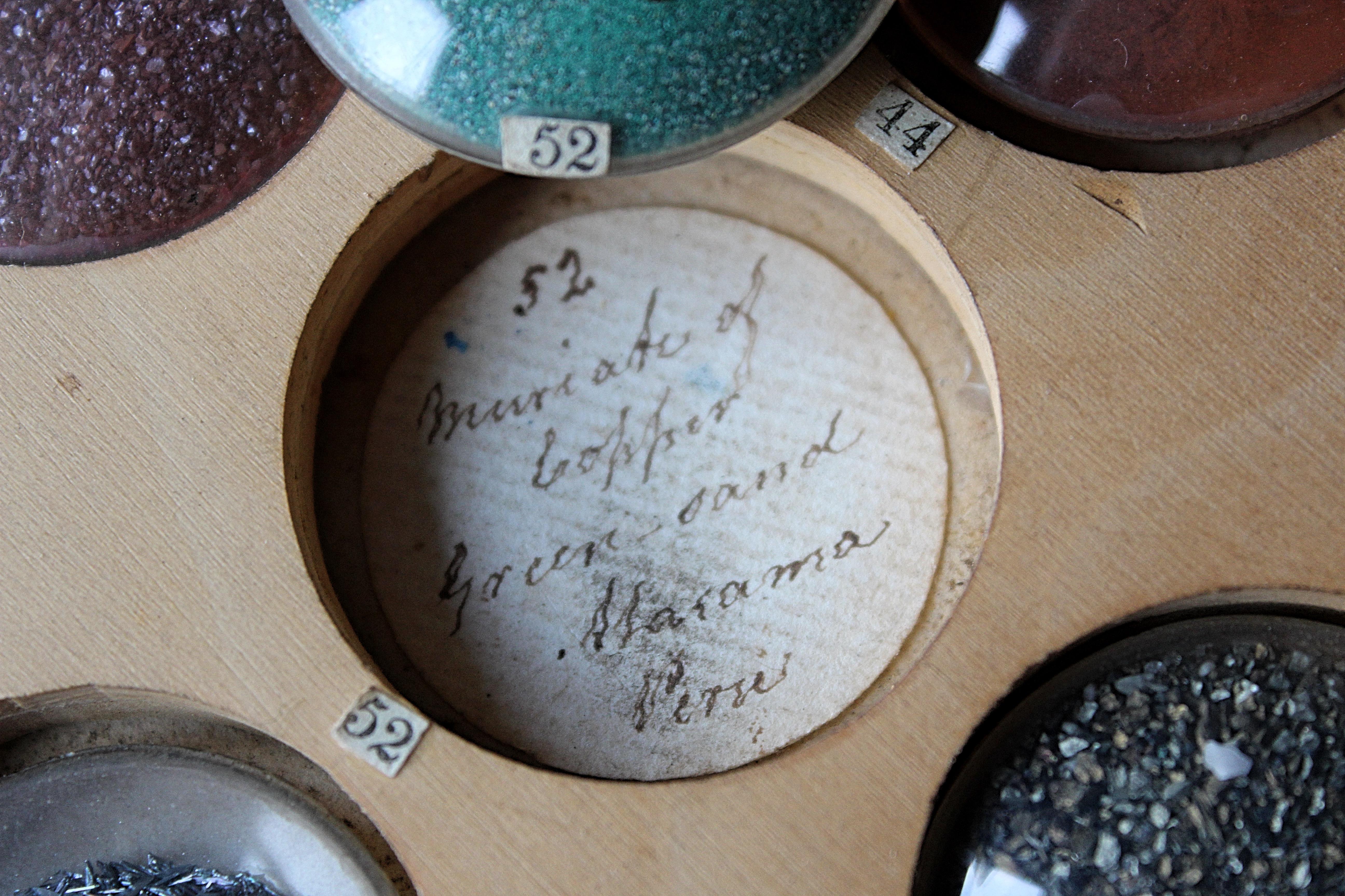 Late 19th C Gemstone Mineral & Semi Precious Stone Specimens Display Case Curio 2