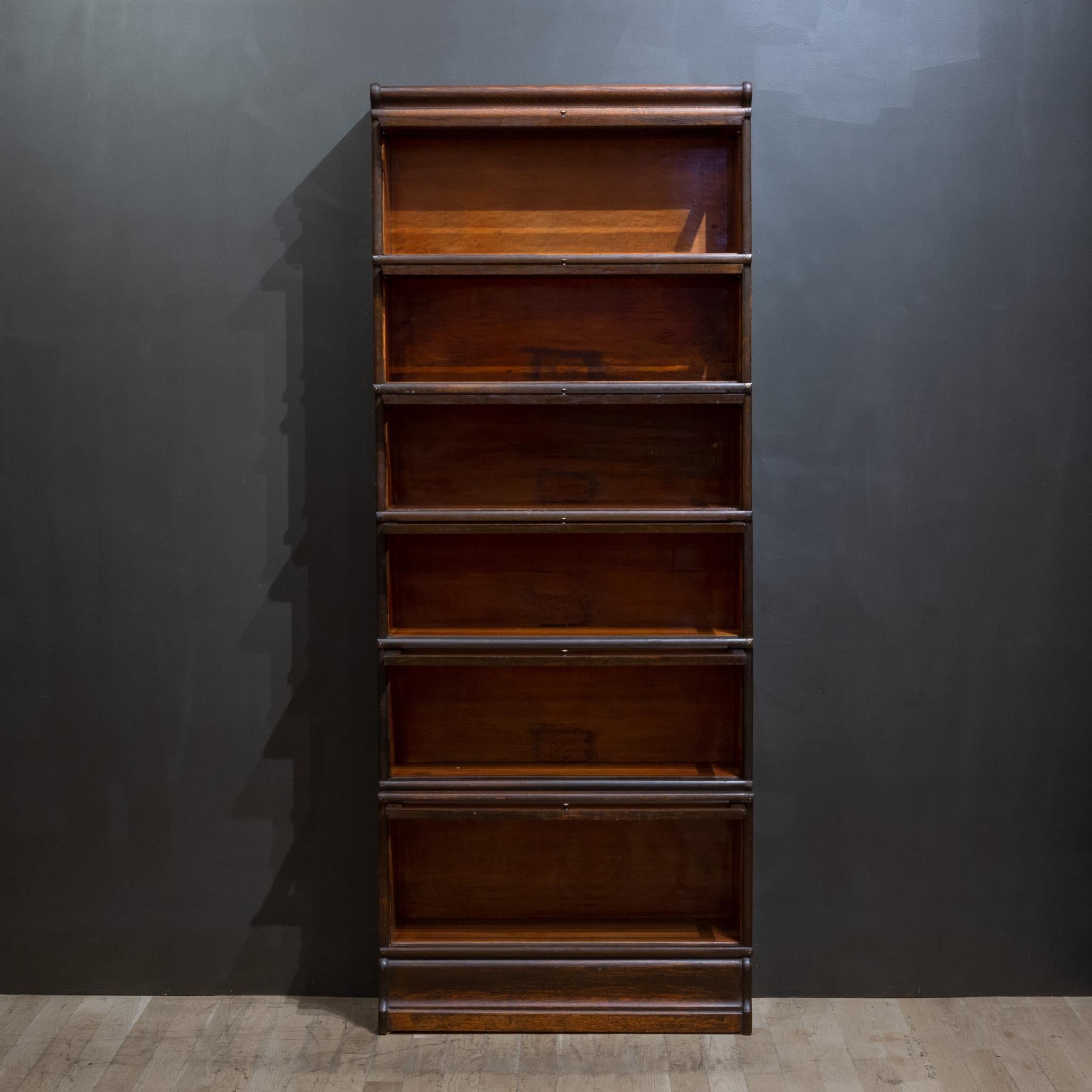Late 19th Century Globe-Wernicke 6 Stack Lawyer's Bookcase, circa 1890-1899 In Good Condition In San Francisco, CA