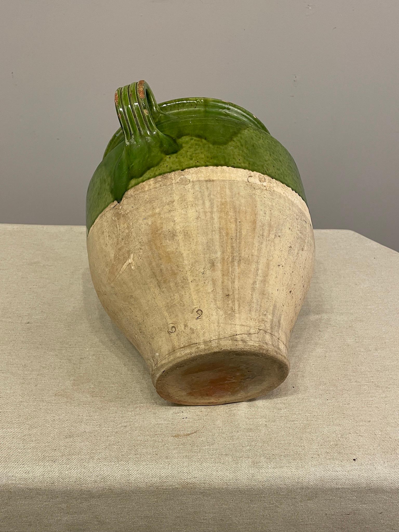 Ceramica smaltata verde della fine del XX secolo proveniente dalla Francia in vendita 1