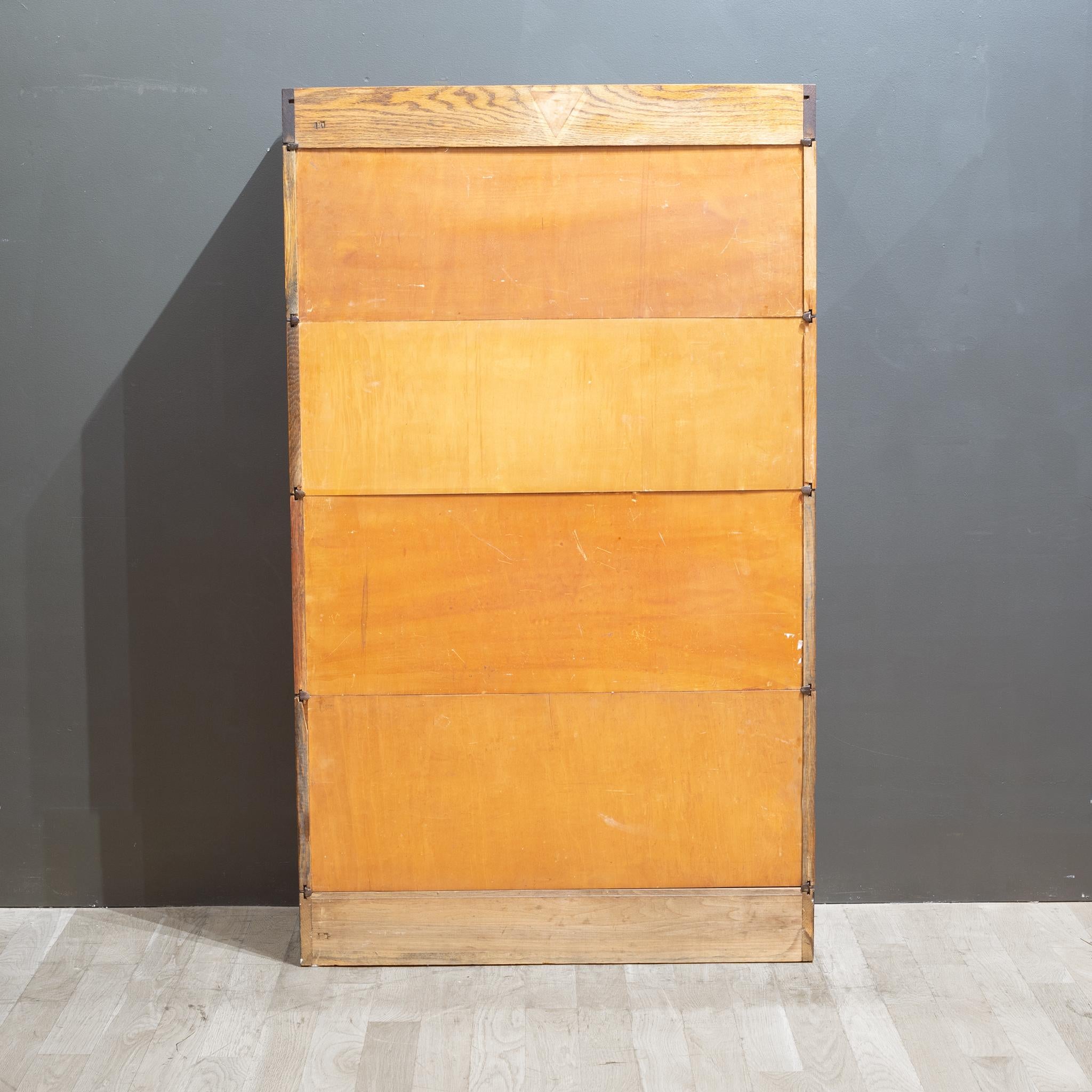 Late 19th C. Gunn Furniture Co. 4 Stack Lawyer's Bookcase, c.1899 1