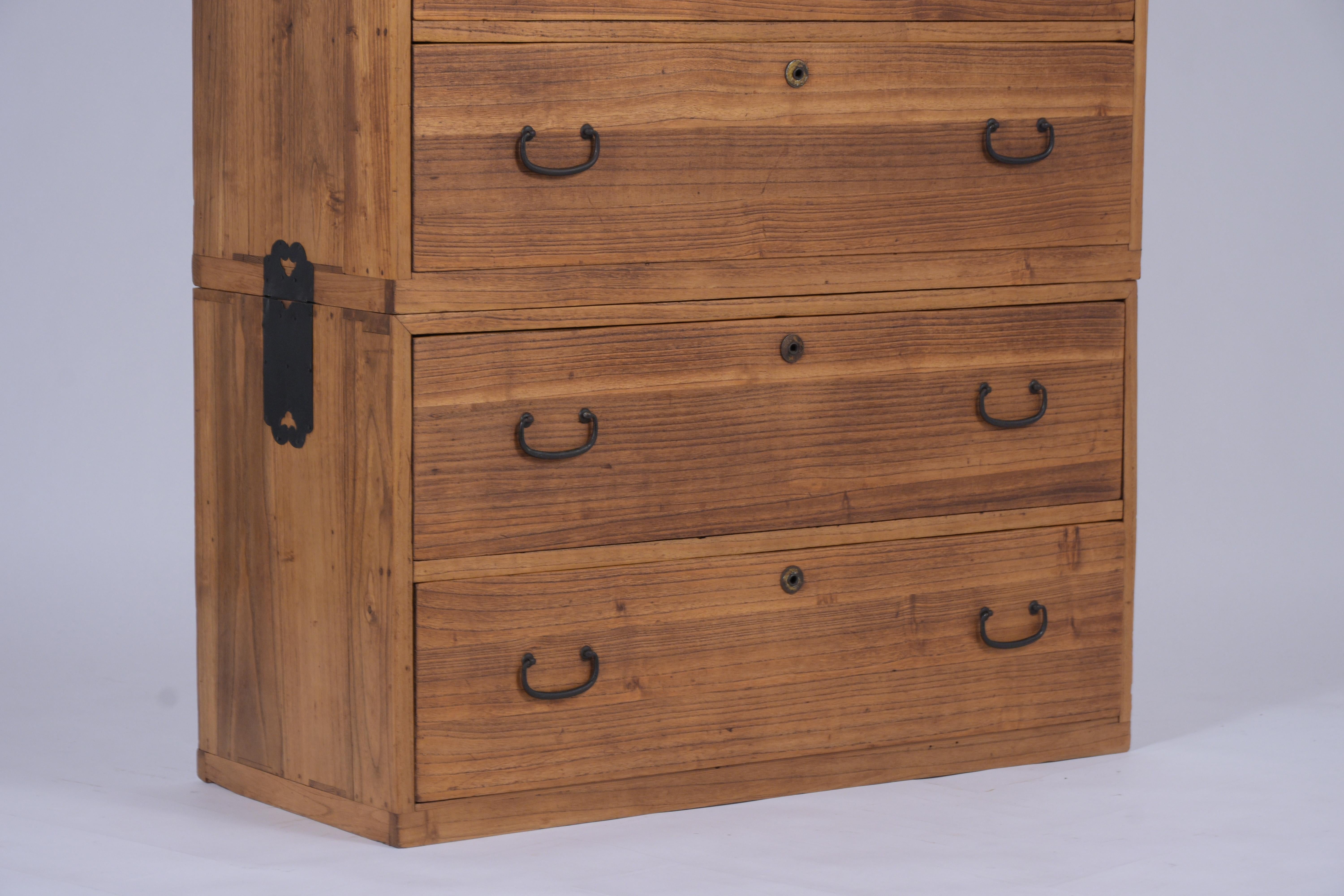 Late 19th Century Japanese Kimono Kiri Wood 1