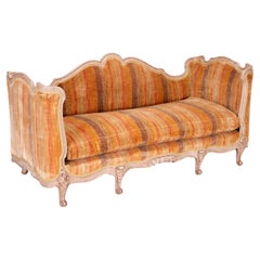 Late 19th C. Louis XV Style Carved and Painted Canapé — Iris Apfel Collection