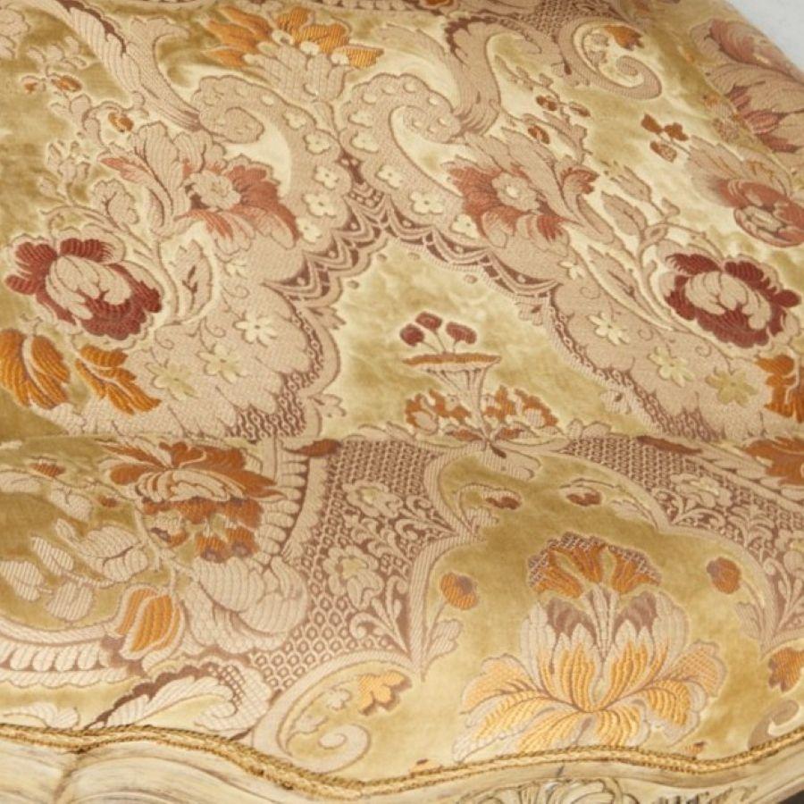19th Century Late 19th C. Louis XV Style Painted Fauteuil à Oreilles — Iris Apfel Collection For Sale