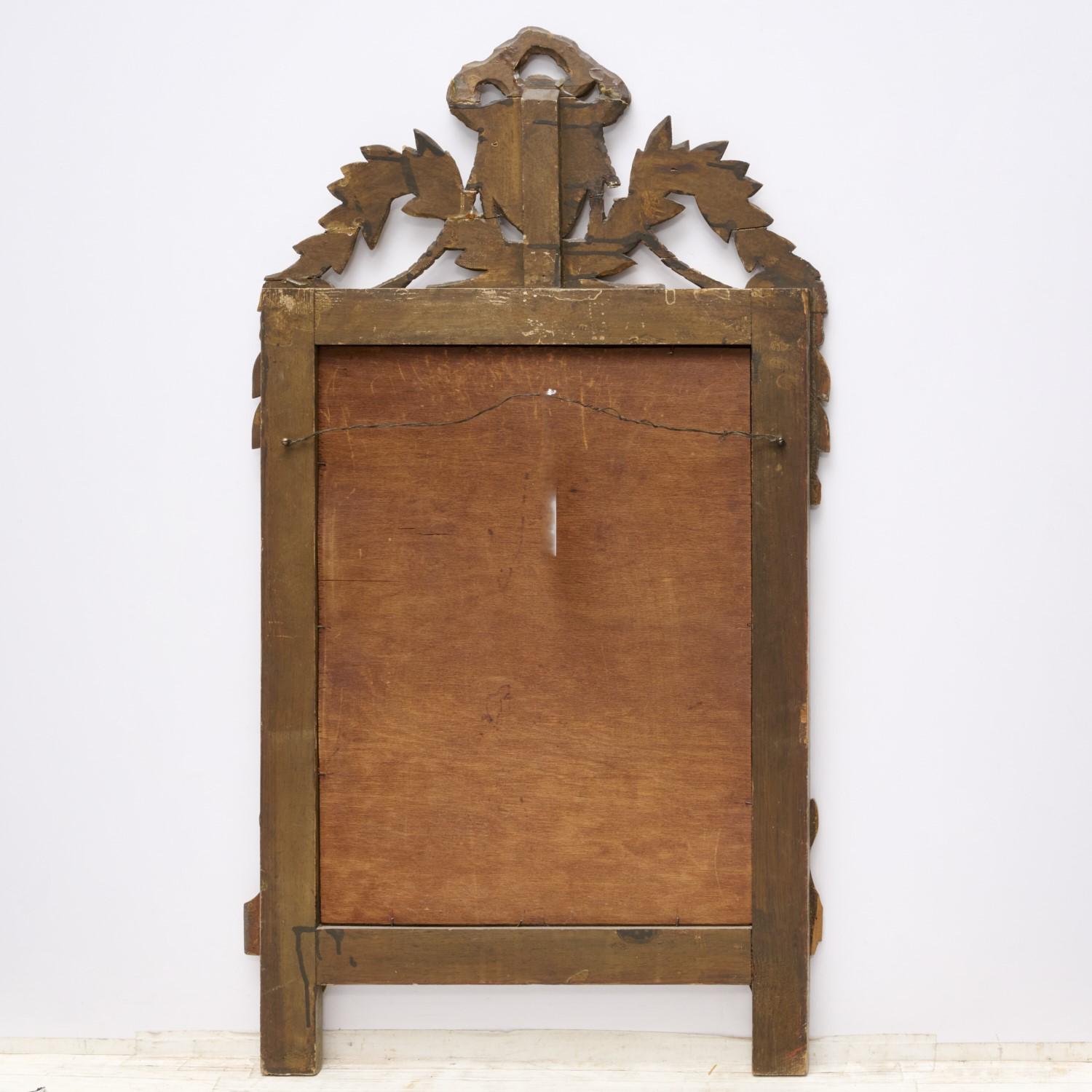 Spätes 19. Jh. Louis XVI Stil Giltwood Brautspiegel im Zustand „Gut“ in Morristown, NJ