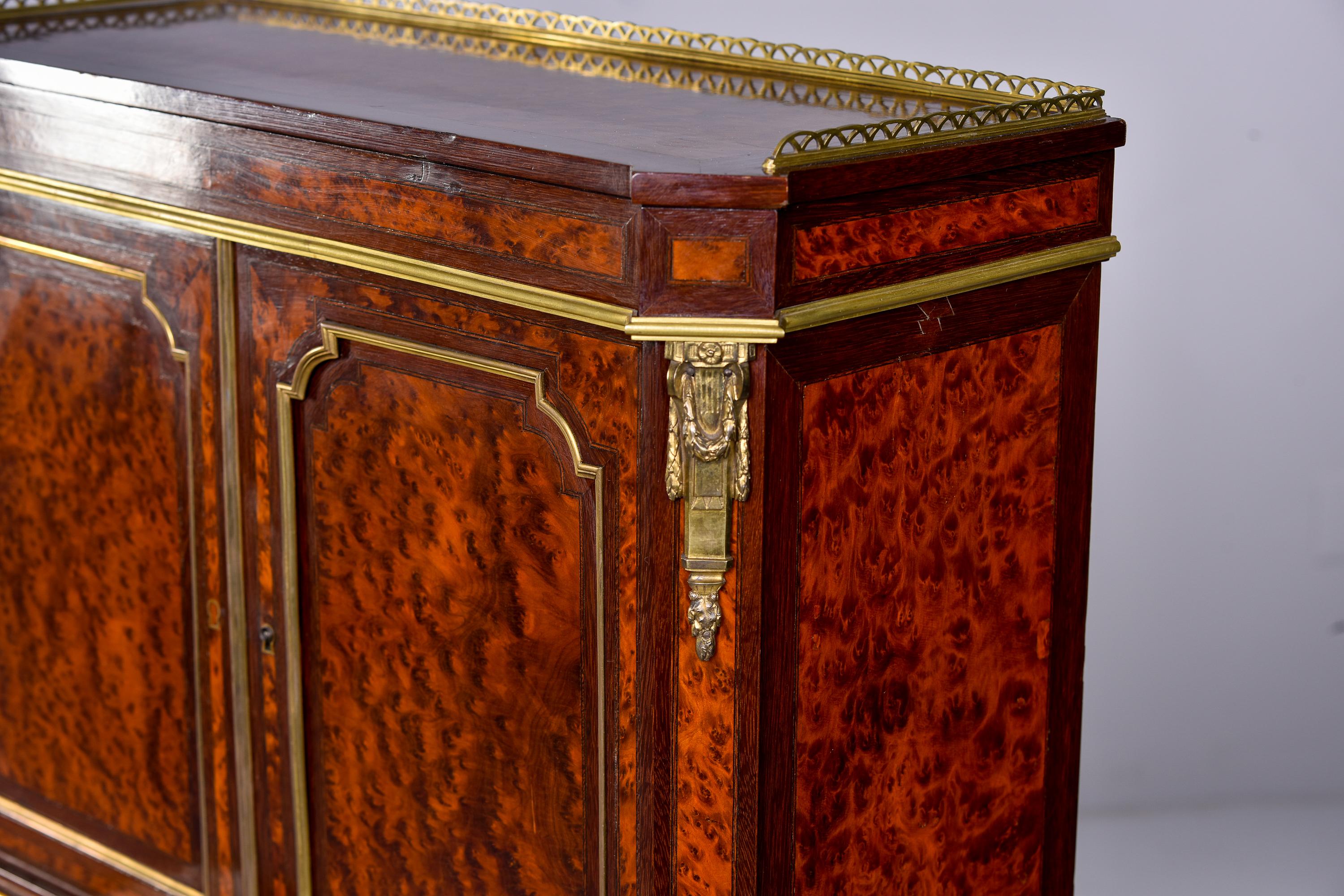 19th Century Late 19th C Louis XVI Style Mahogany Desk, Bonheur du Jour