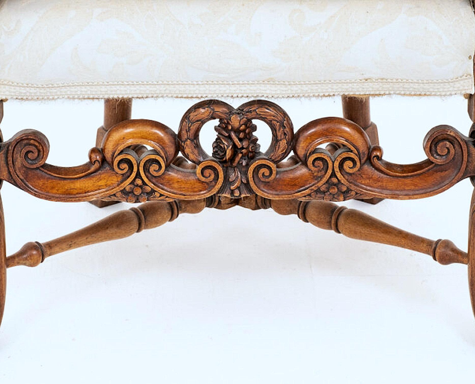 English Late 19th Century Mahogany Bergère Chair