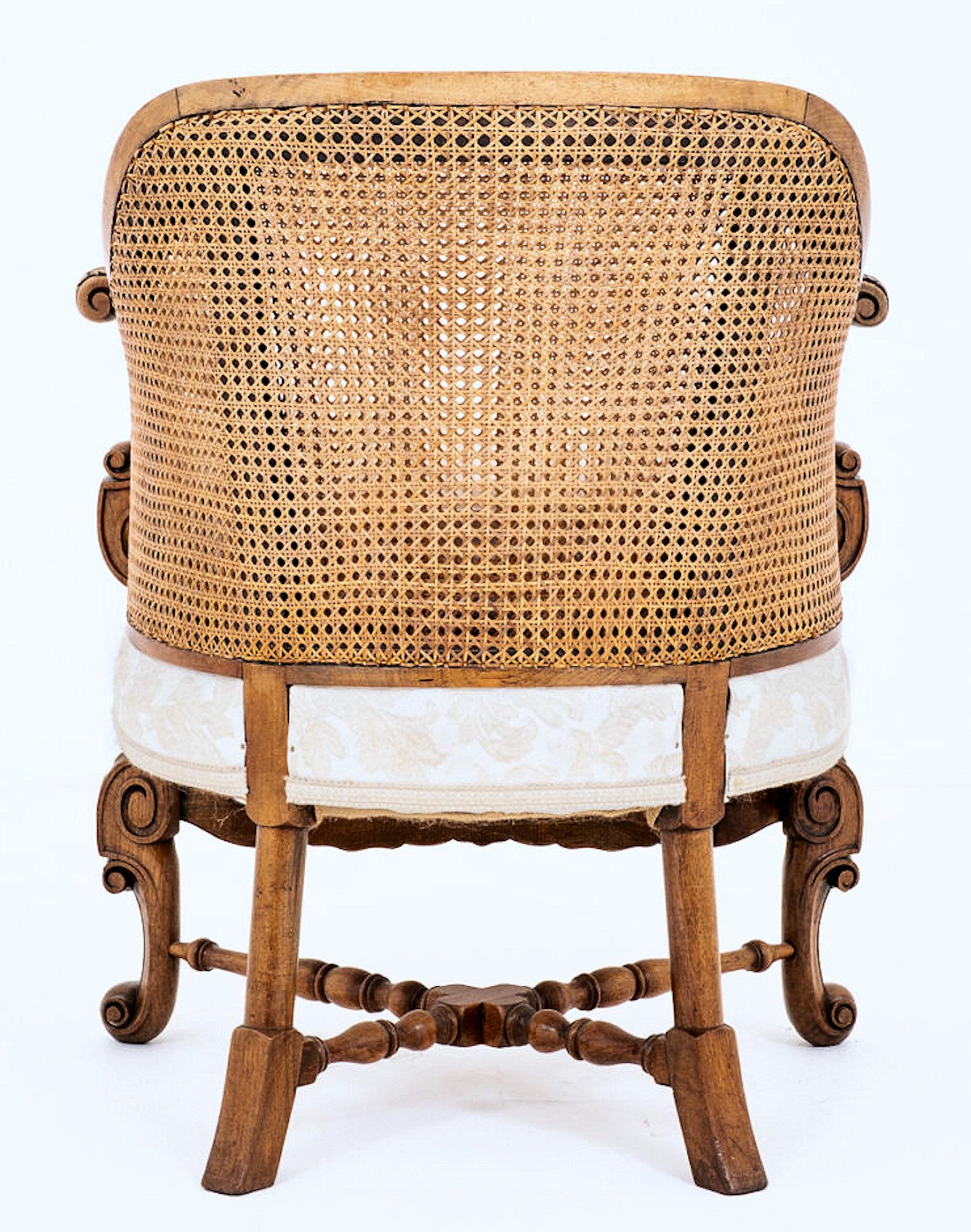 Late 19th Century Mahogany Bergère Chair 2