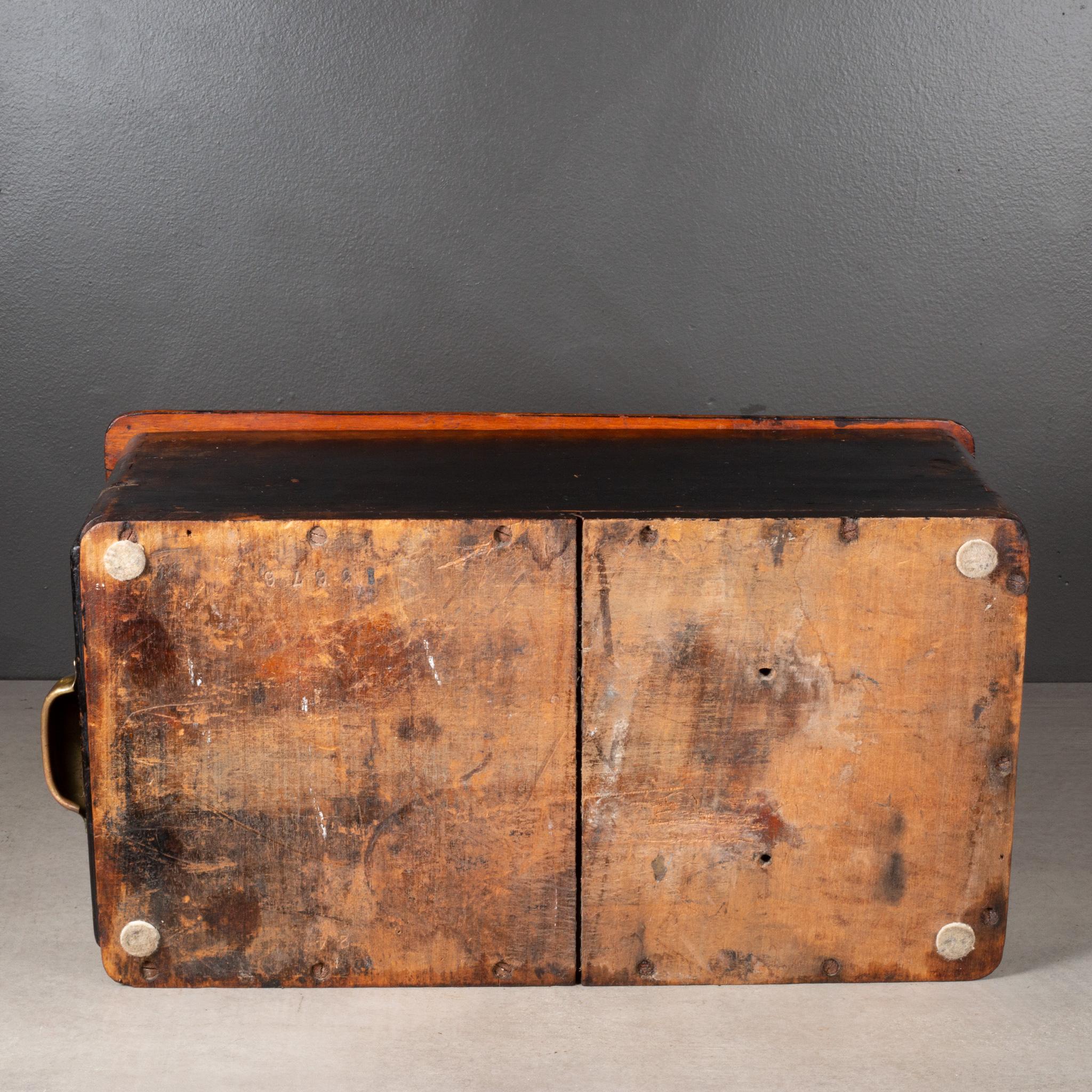 Late 19th c. Mahogany O'Brien's Self-Closing Cash Till c.1890-1900 5