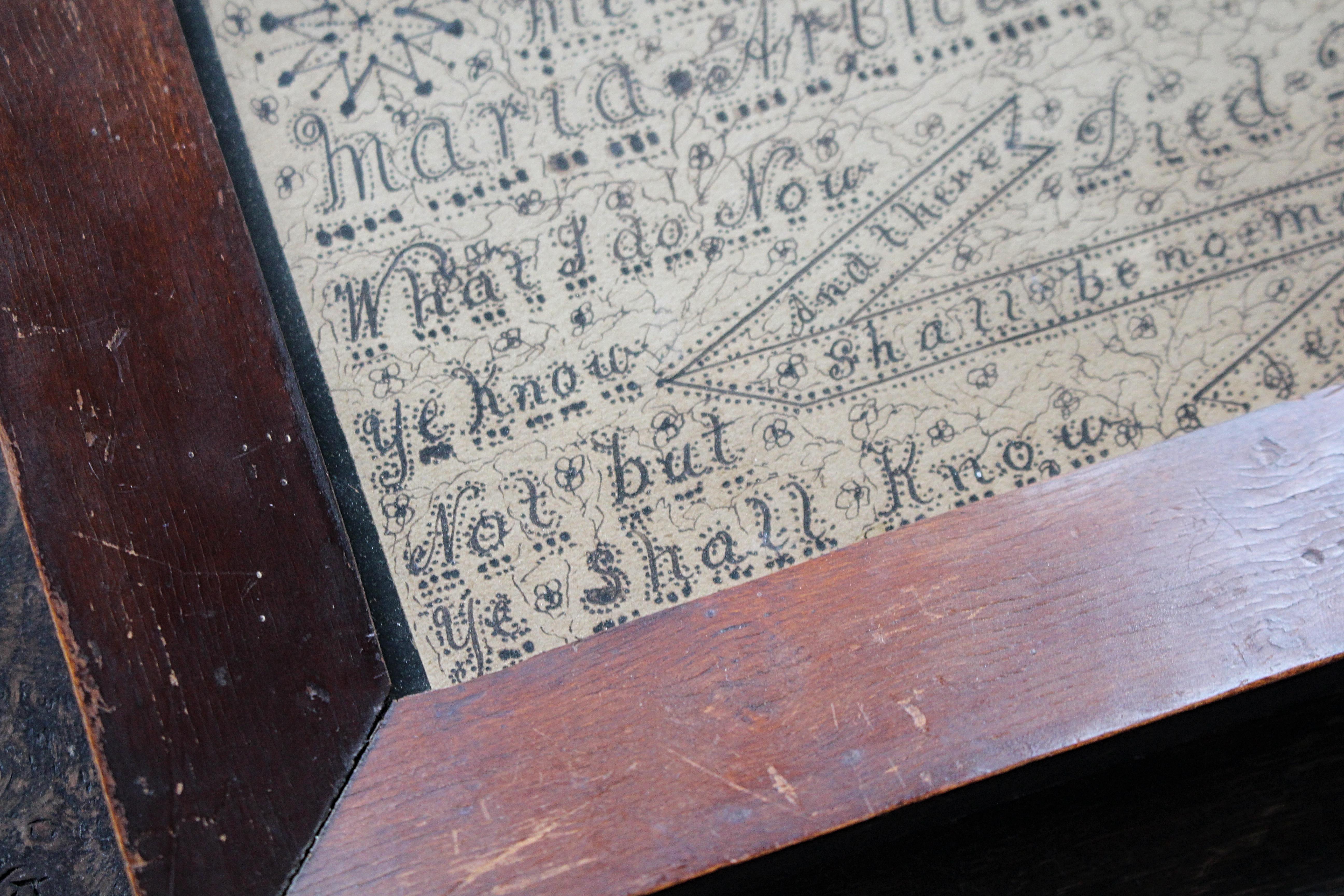 Late 19th C Memento Mori Calligraphy In memory of Maria Arthur Manchip Died 1899 For Sale 7