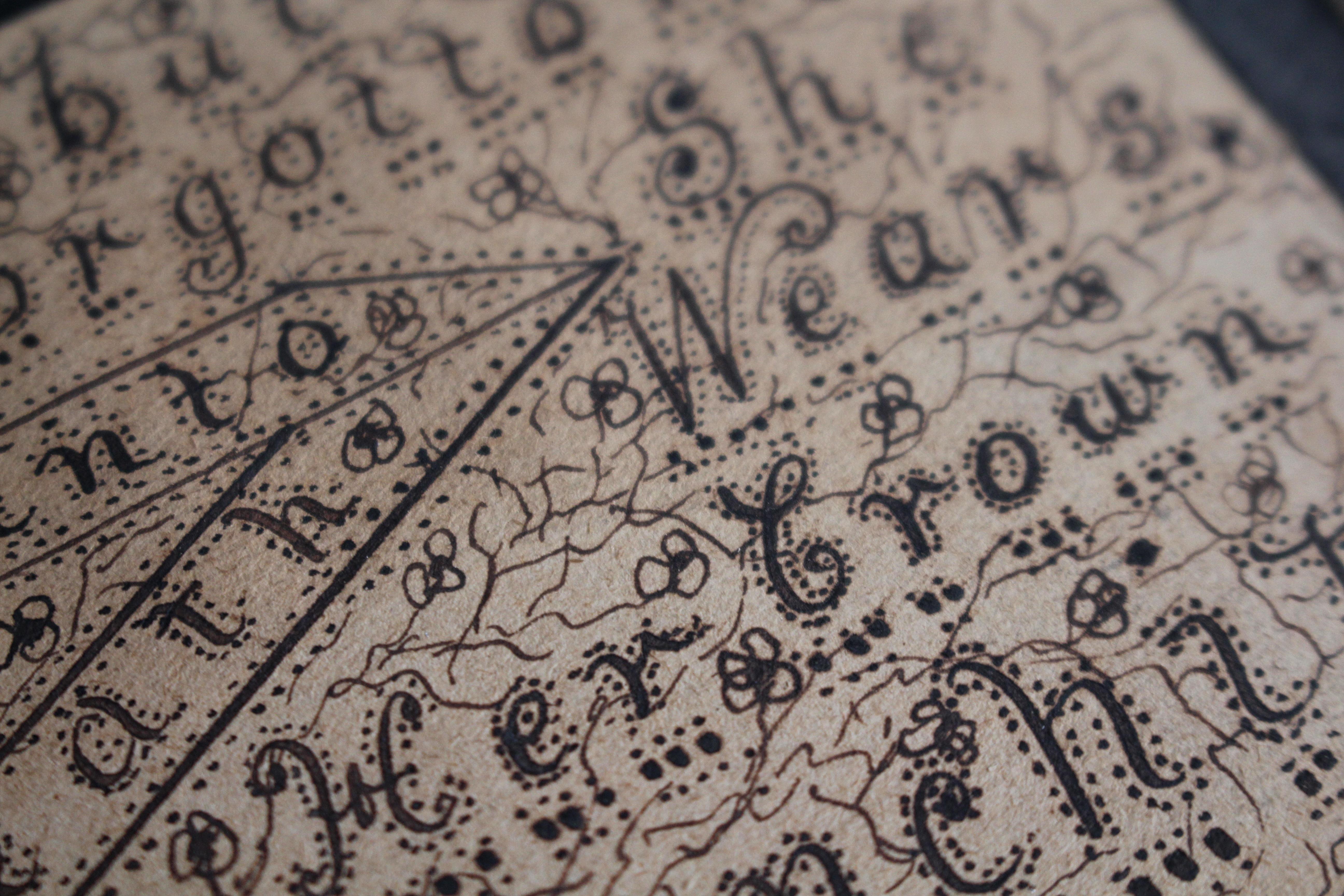 Glass Late 19th C Memento Mori Calligraphy In memory of Maria Arthur Manchip Died 1899 For Sale