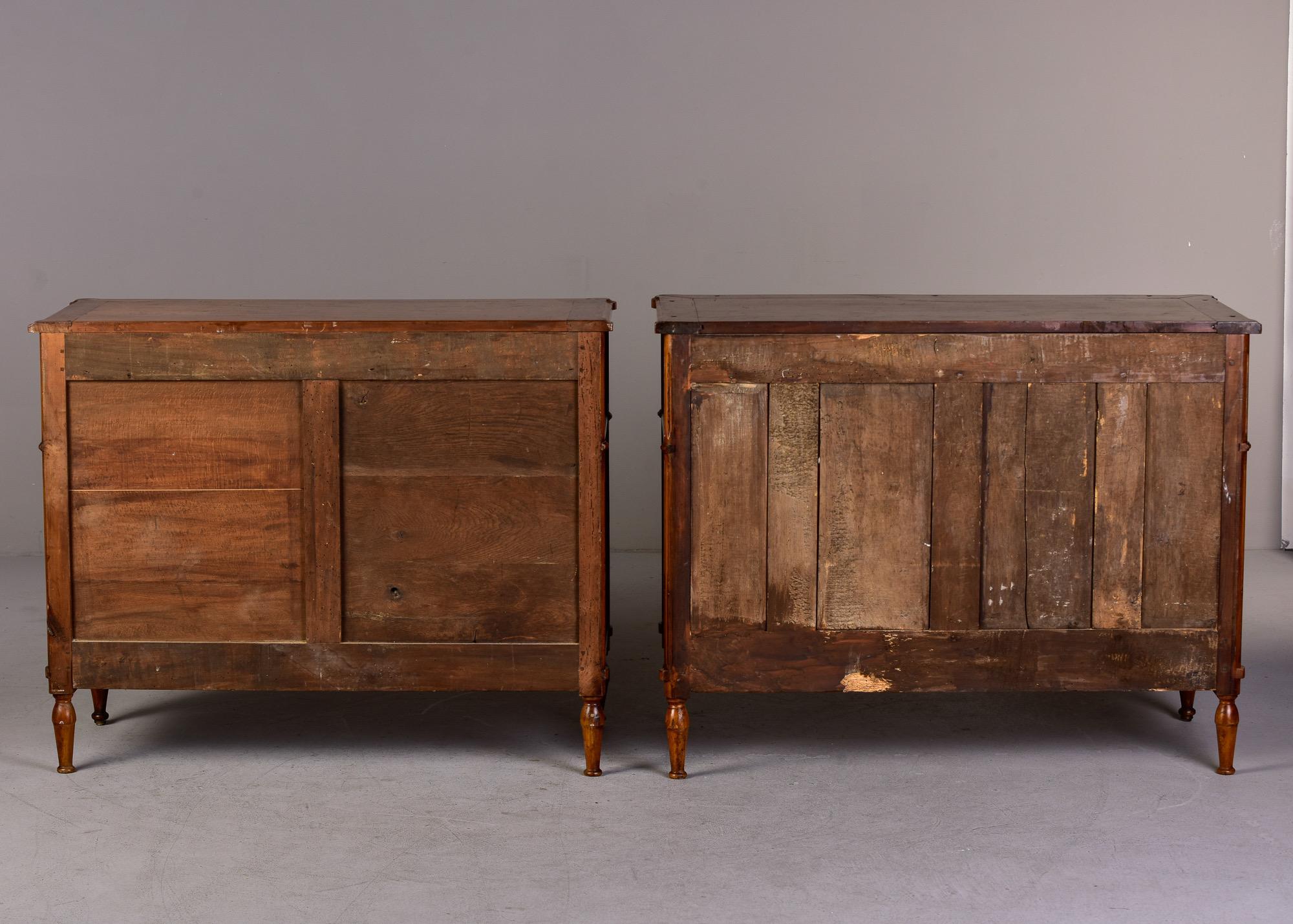 Late 19th C Near Pair of Cherry Chests of Drawers 6