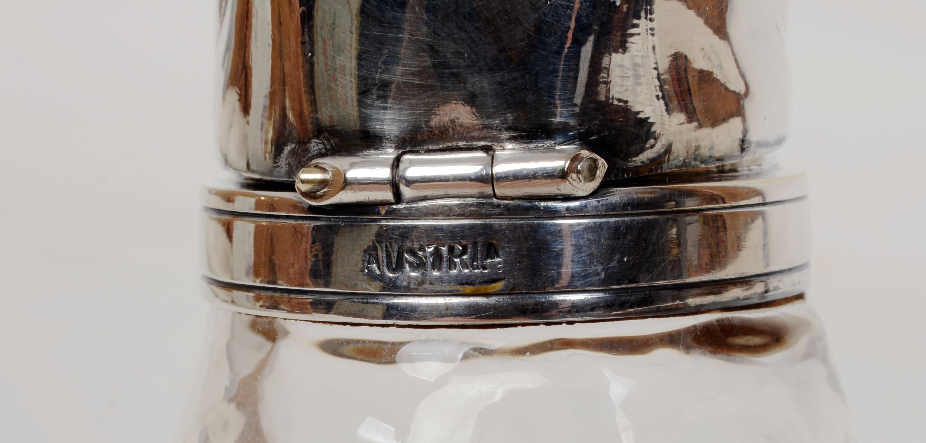 Late 19th c Novelty Silverplated Hunting Dog-Form Claret Jug Marked 