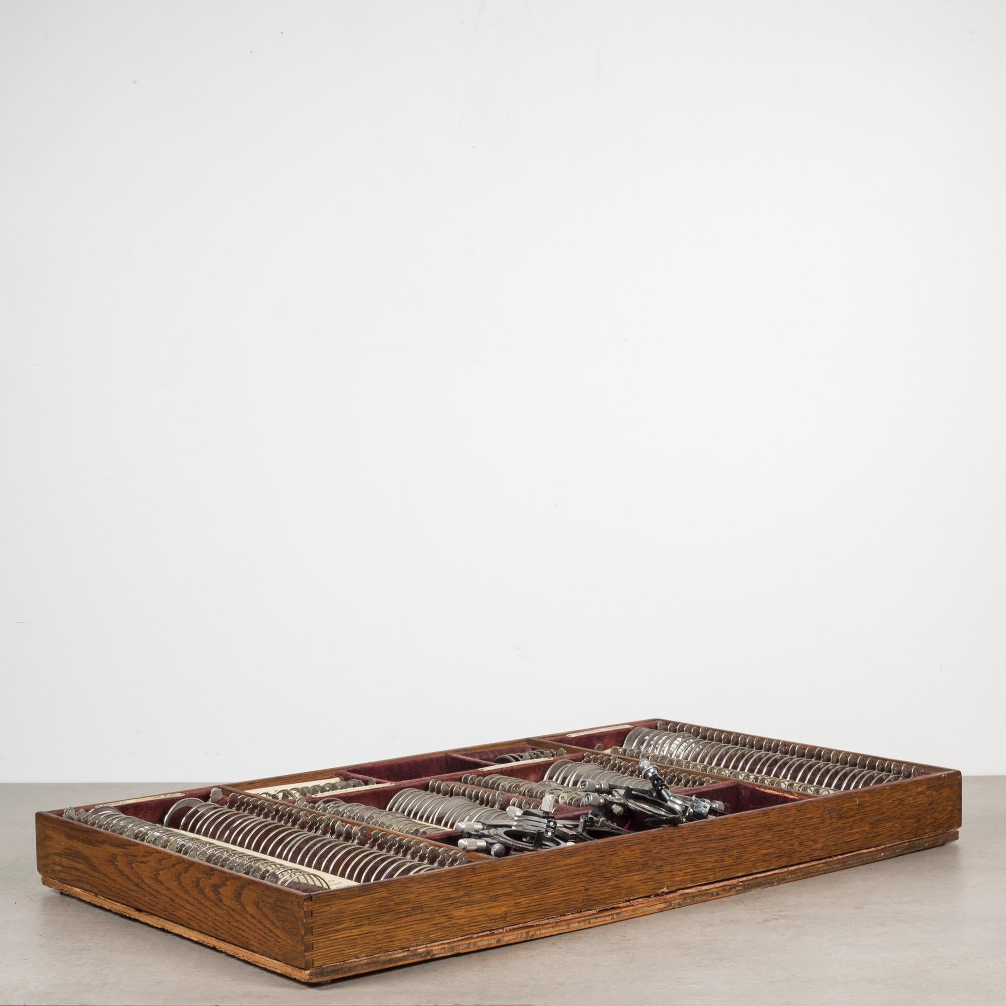 Late 19th c. Optometrist Eye Testing Kit c.1890 For Sale 4
