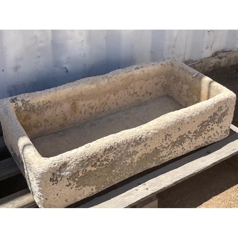 French Late 19th C or early 20th C Antique Concrete Planter