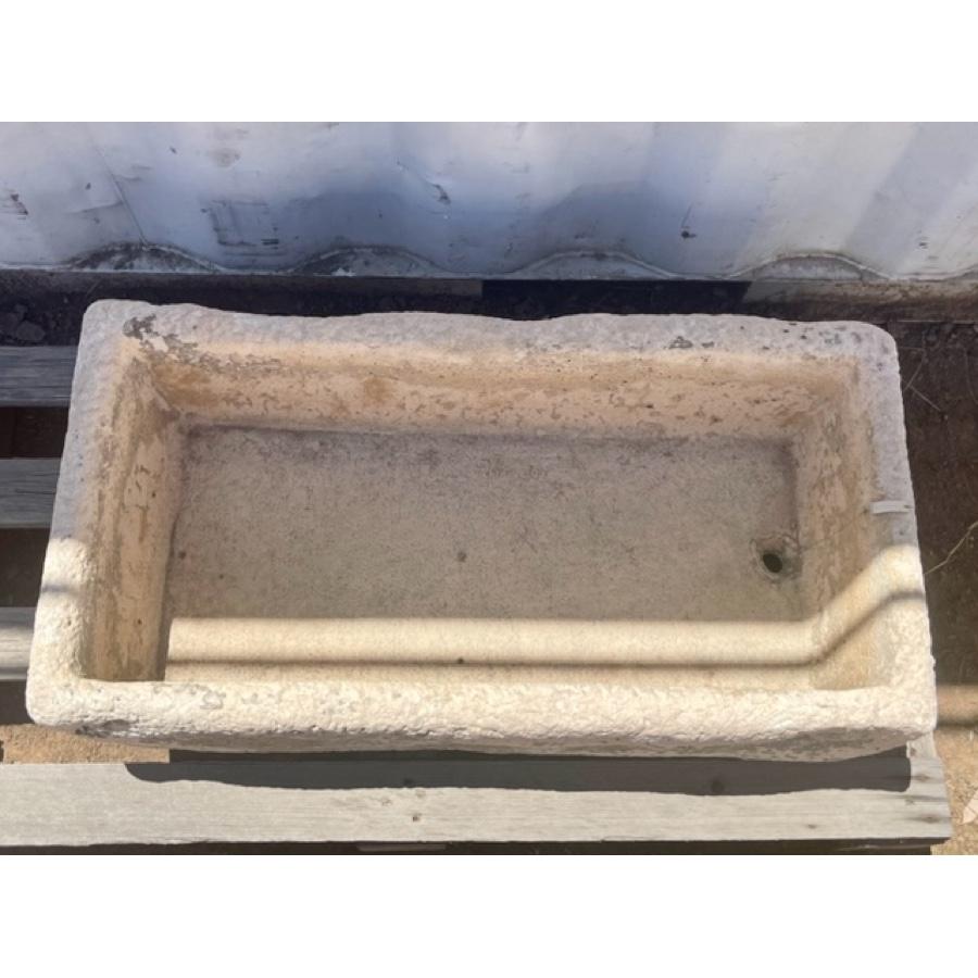 Late 19th C or early 20th C Antique Concrete Planter In Fair Condition In Scottsdale, AZ