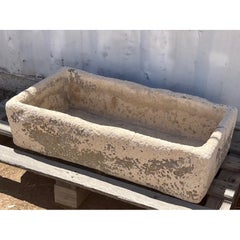 Late 19th C or early 20th C Antique Concrete Planter