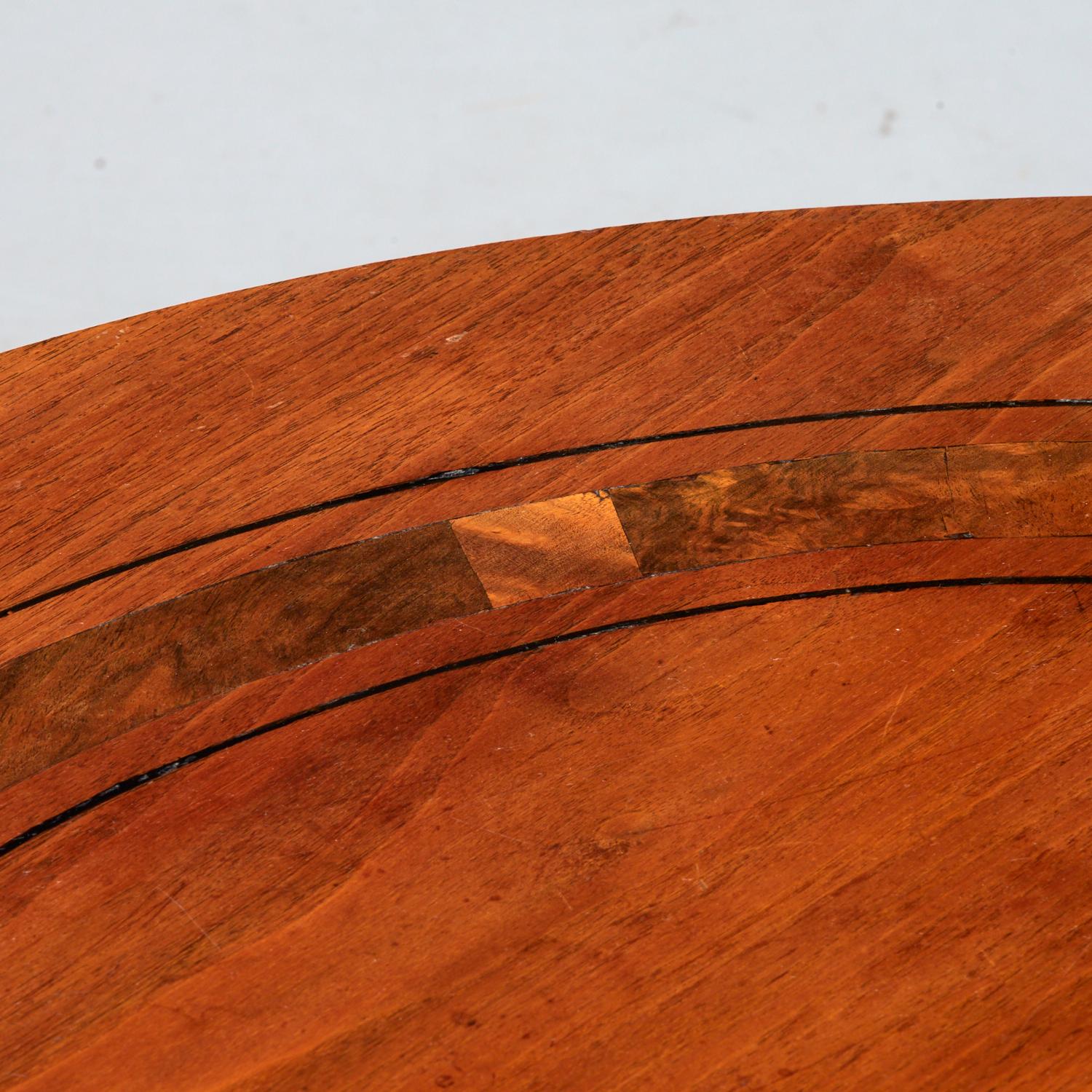 English Late 19th C. Victorian Parcel Ebonized Walnut Center Table For Sale