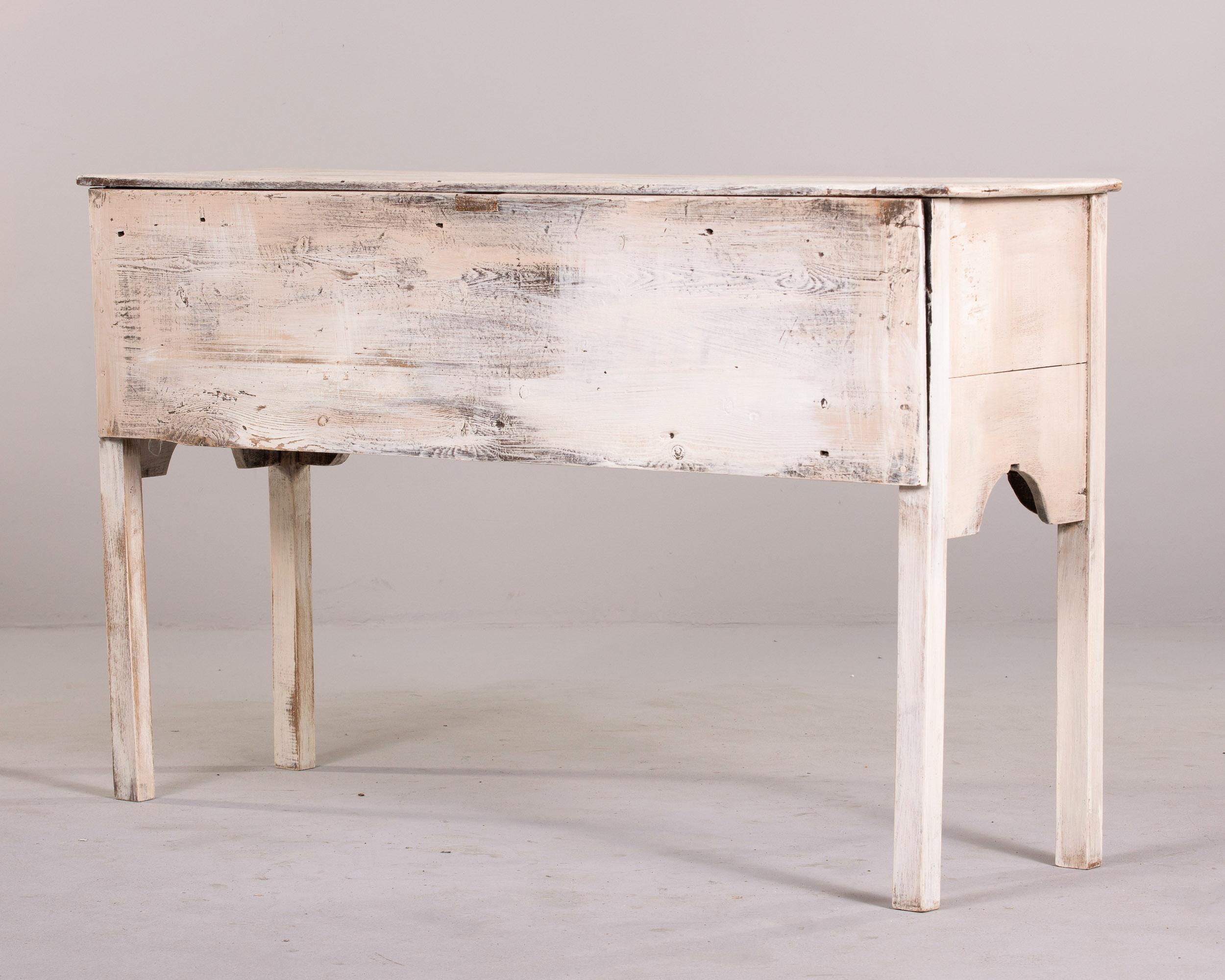 Late 19th C White Painted English Server For Sale 5