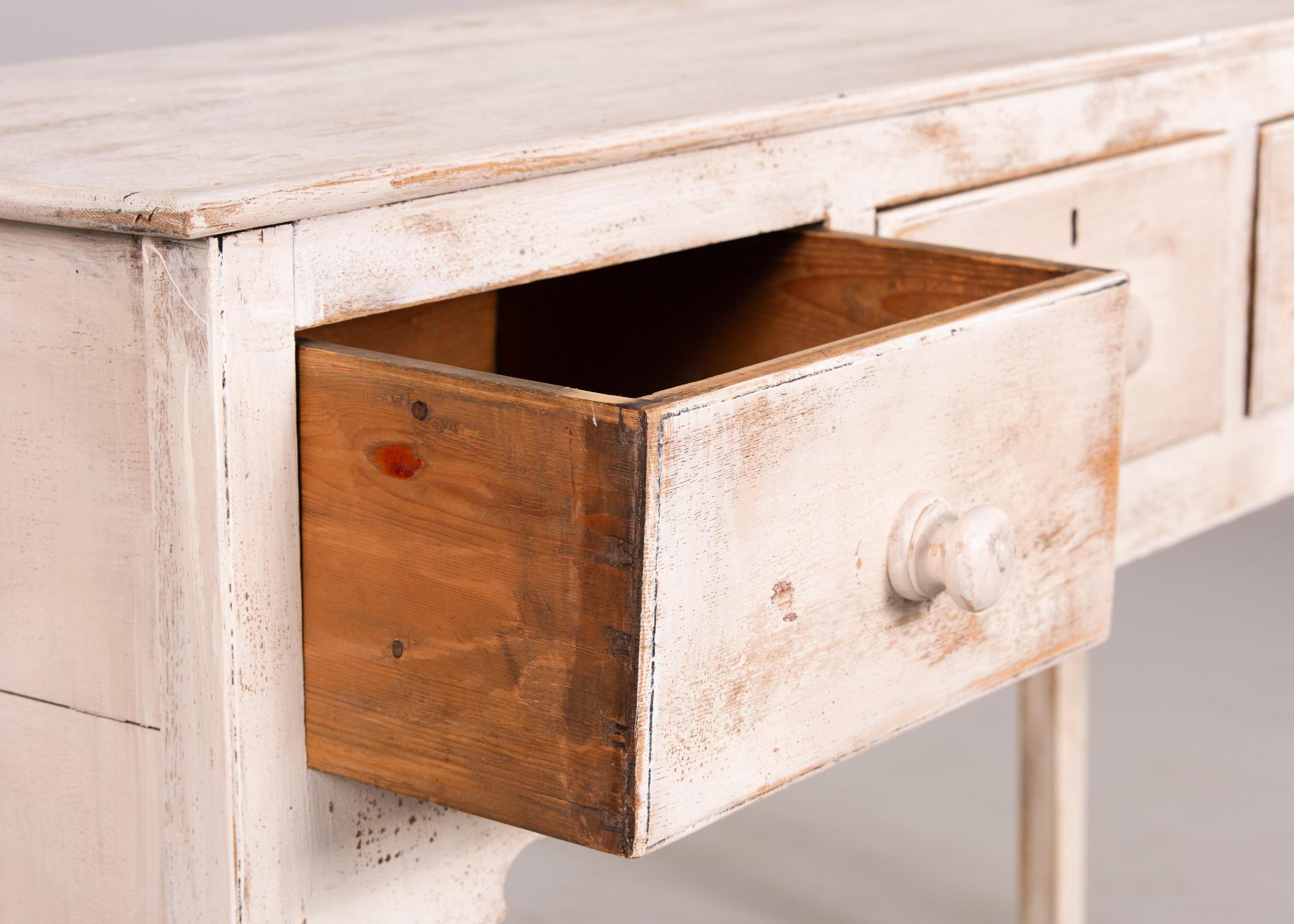Late 19th C White Painted English Server For Sale 8
